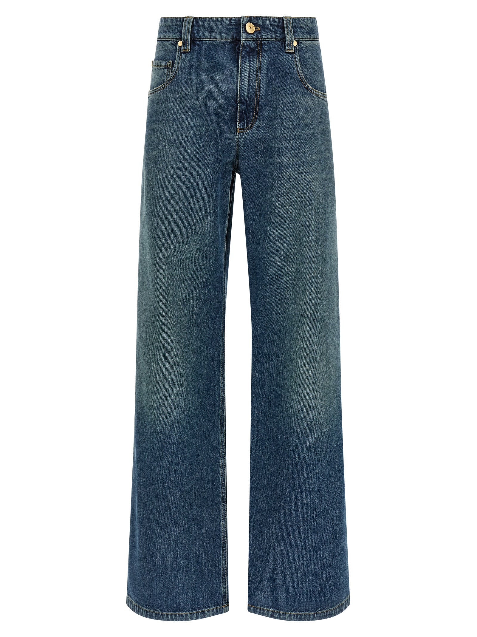 Brunello Cucinelli Blaue Baumwolljeans Denim