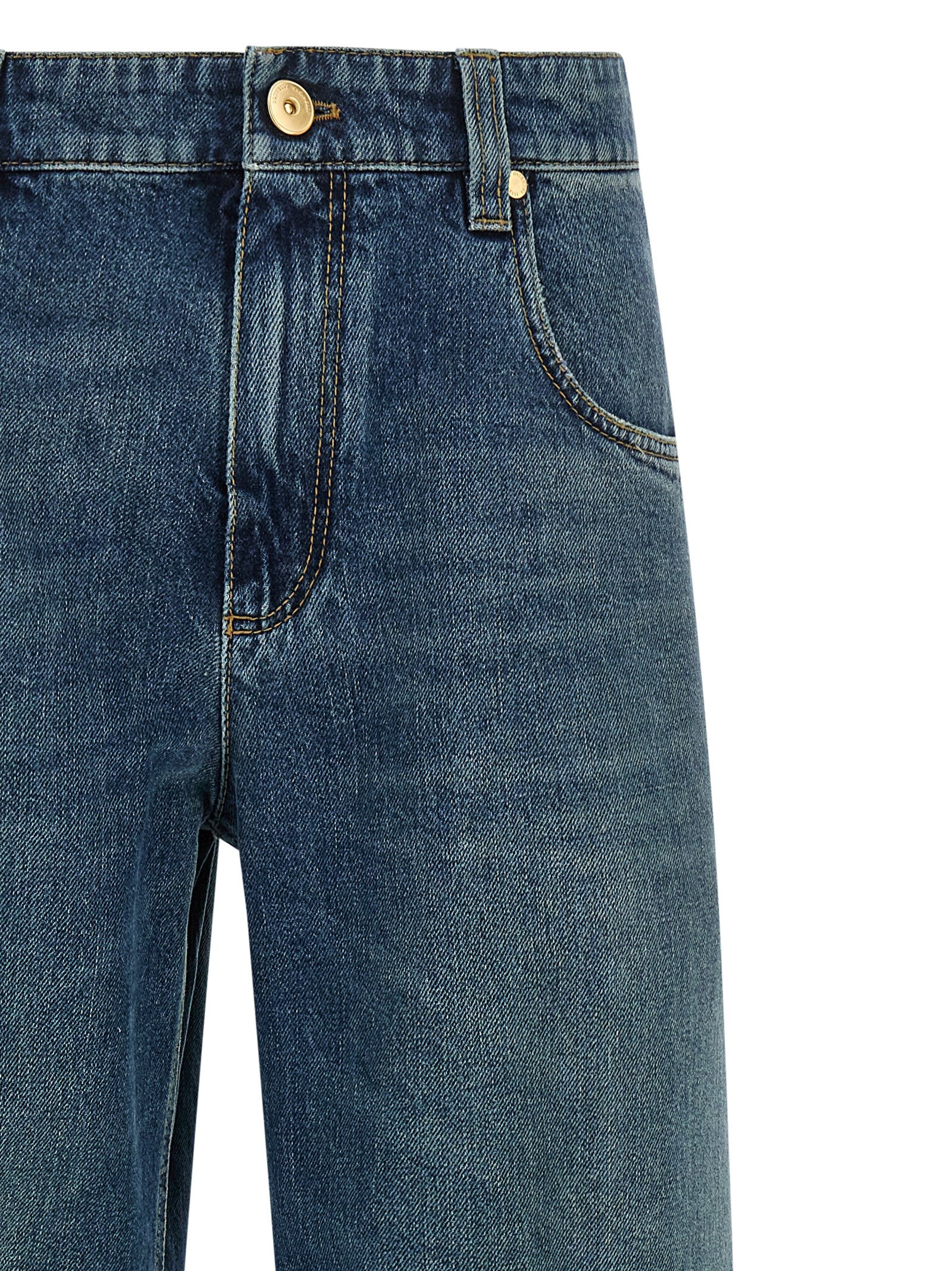 Brunello Cucinelli Blaue Baumwolljeans Denim
