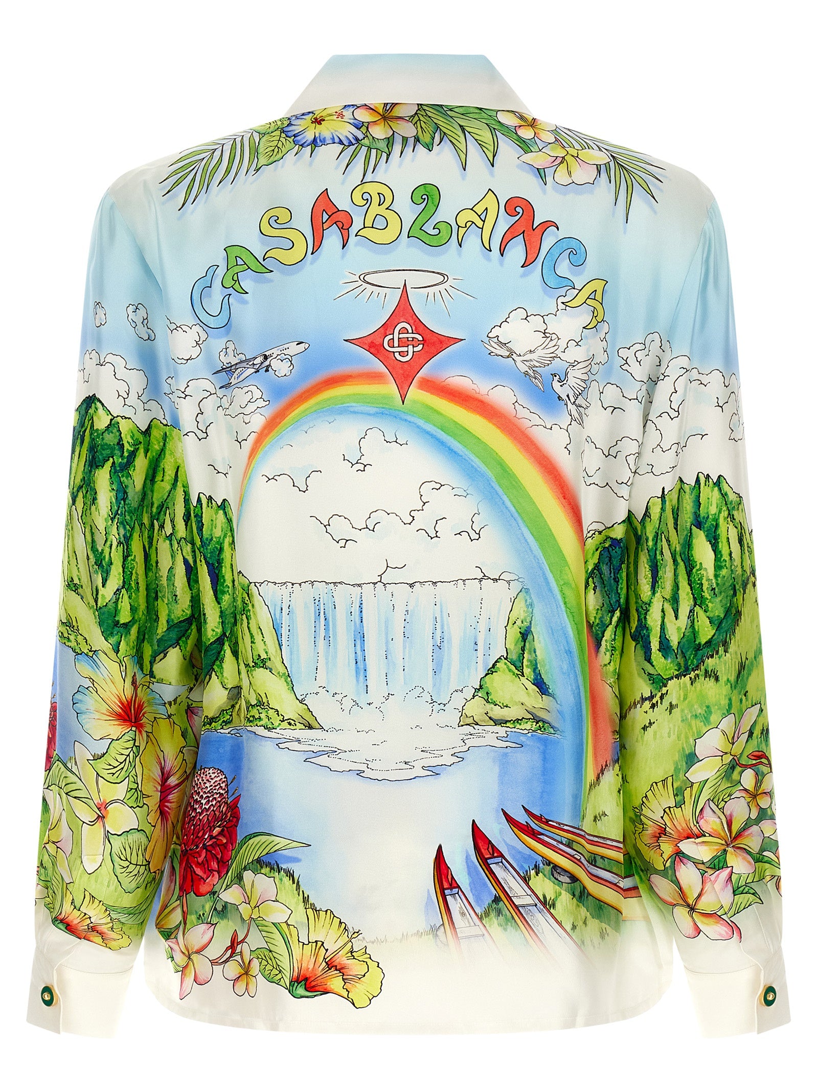 Casablanca Mehrfarbige Seidenbluse