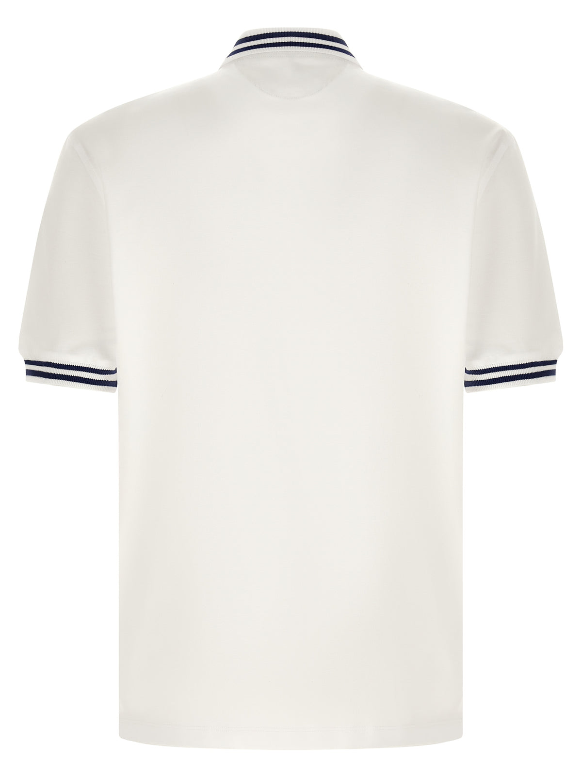 Brunello Cucinelli Weißes Poloshirt aus Baumwolle