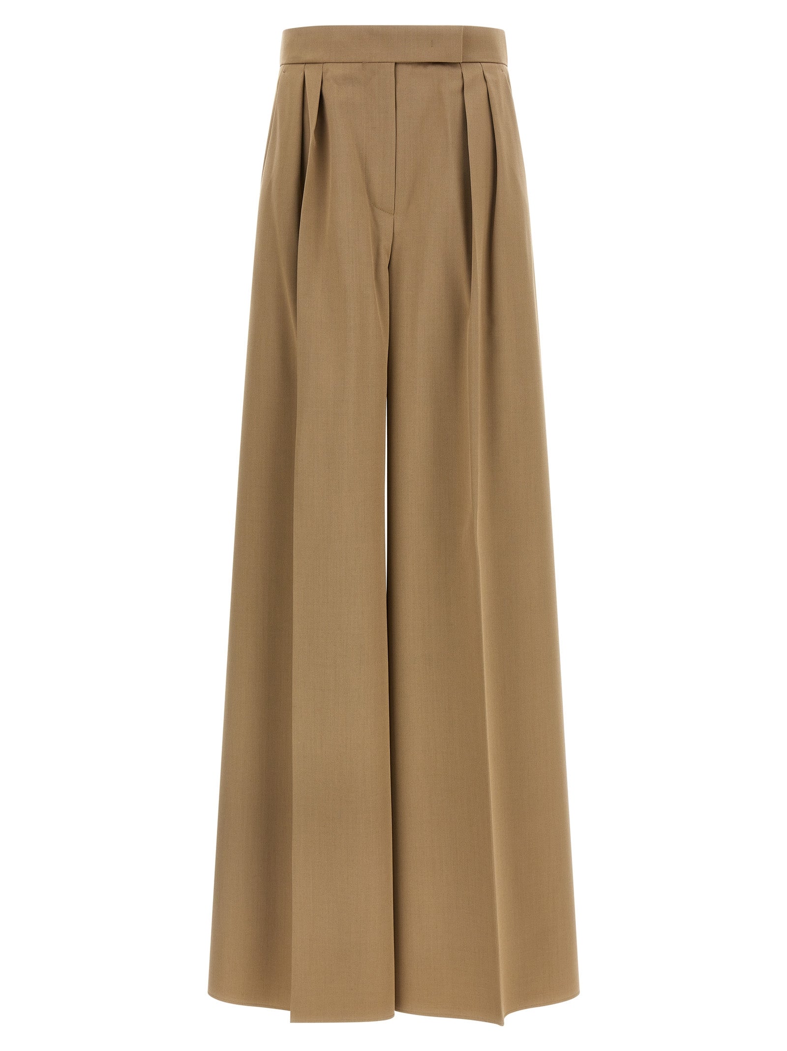 Max Mara Braune Hose aus reiner Schurwolle