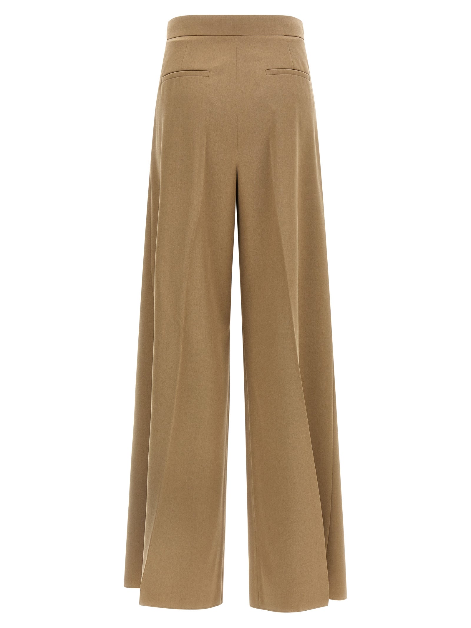 Max Mara Braune Hose aus reiner Schurwolle