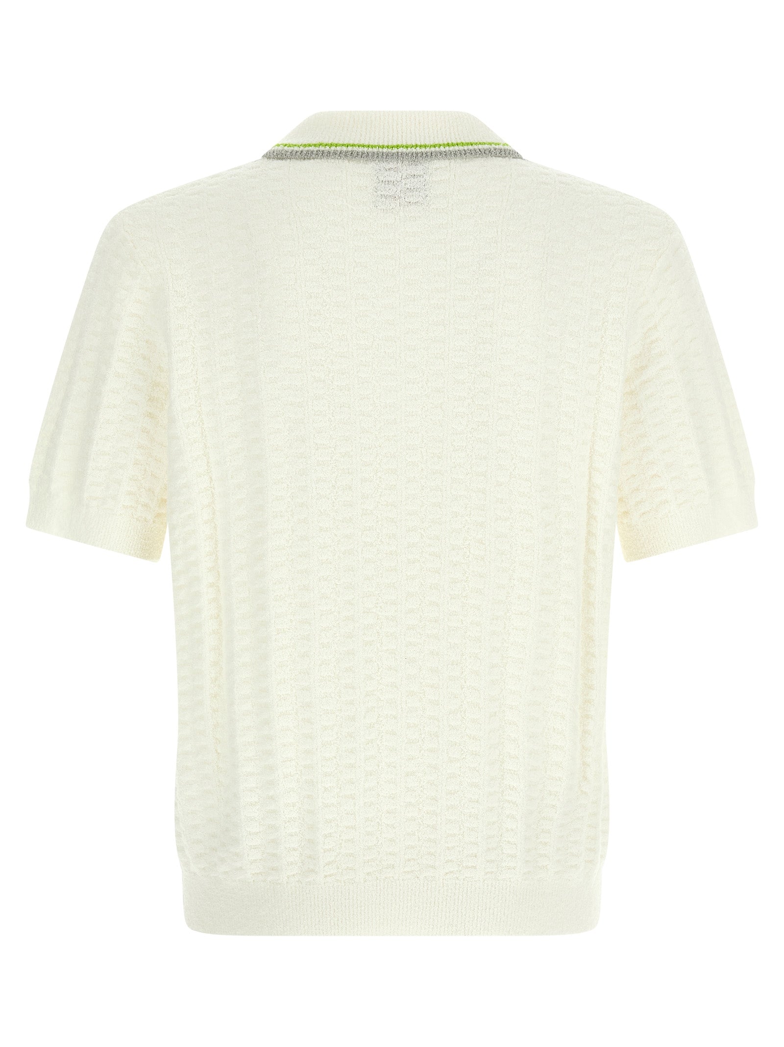 Casablanca Weißes Poloshirt aus Baumwolle