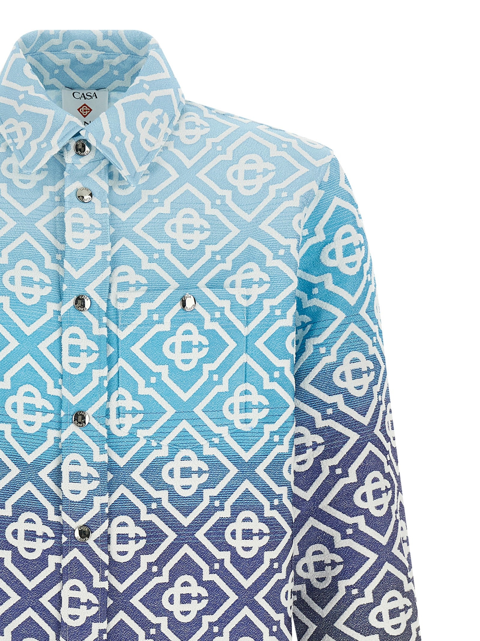 Casablanca Blaue Baumwoll-Shell-Jacke