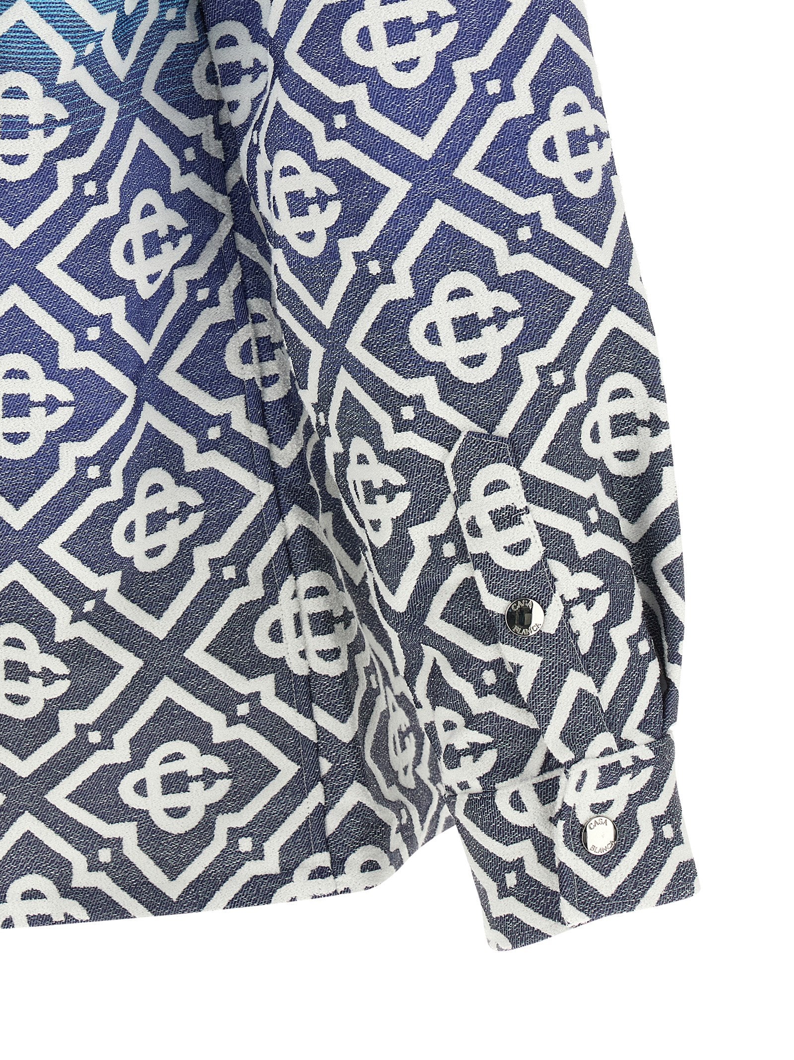 Casablanca Blaue Baumwoll-Shell-Jacke