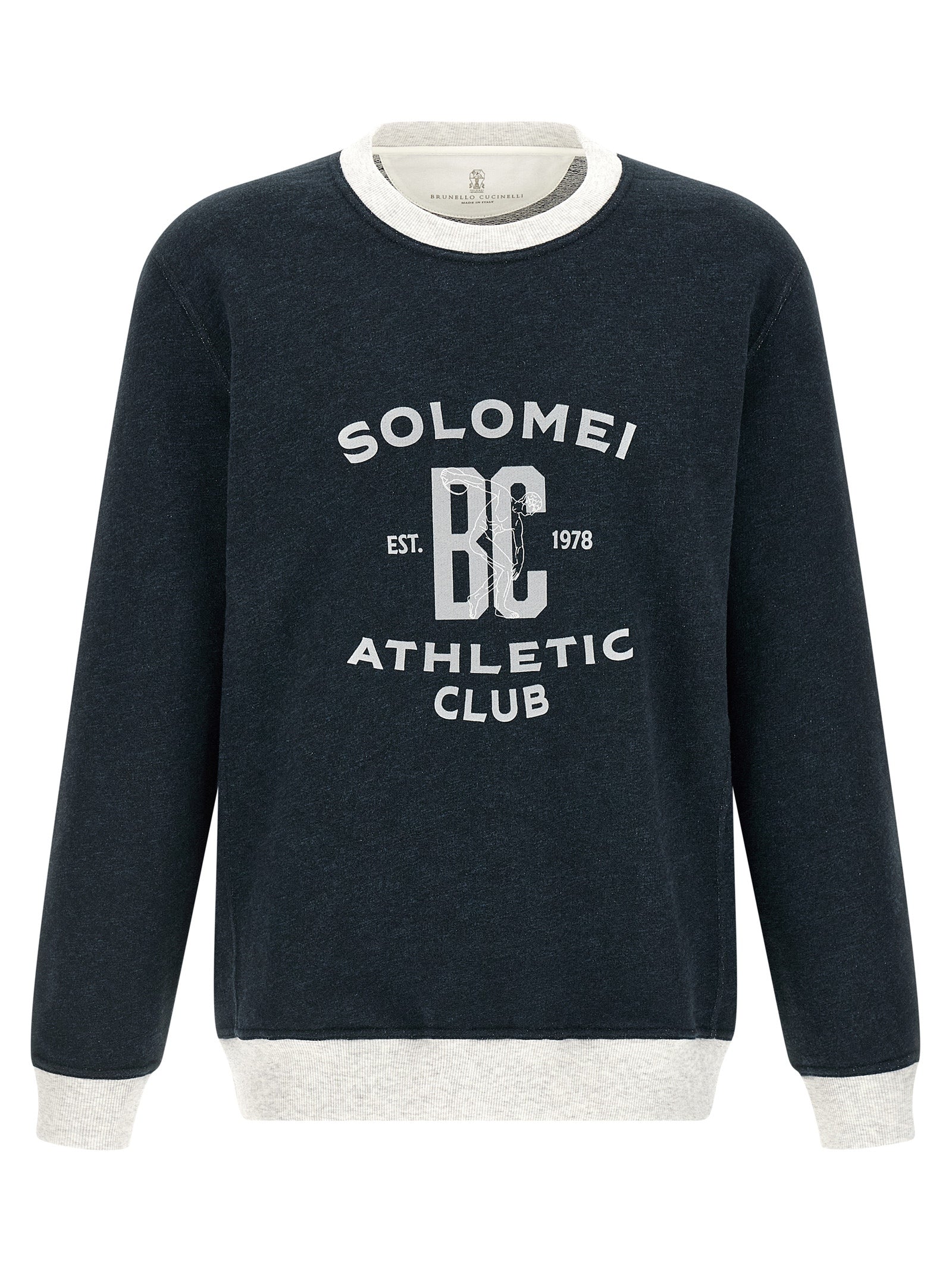 Brunello Cucinelli Blauer Baumwoll-Sweatshirt