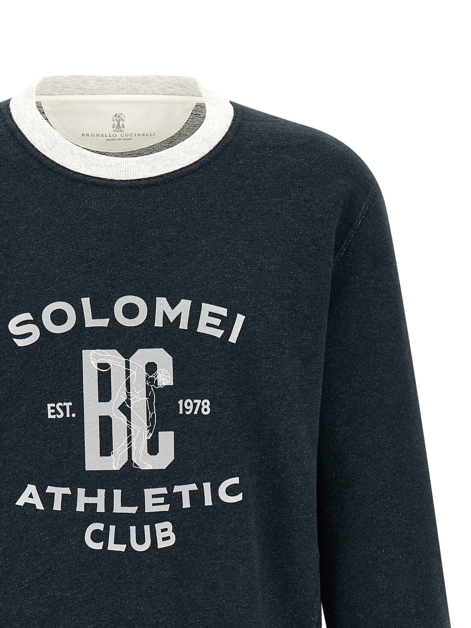 Brunello Cucinelli Blauer Baumwoll-Sweatshirt