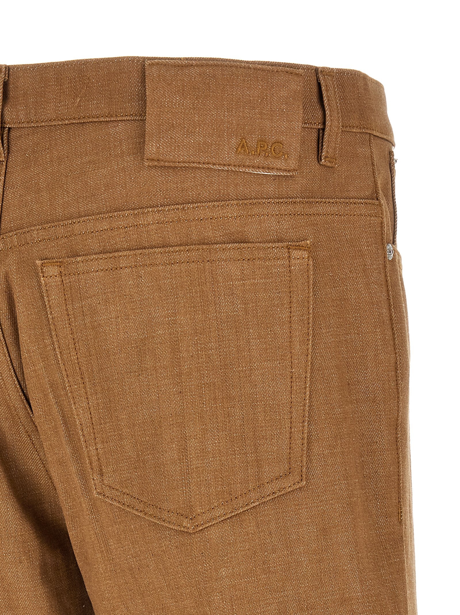 A.P.C. Braune Baumwolljeans Denim