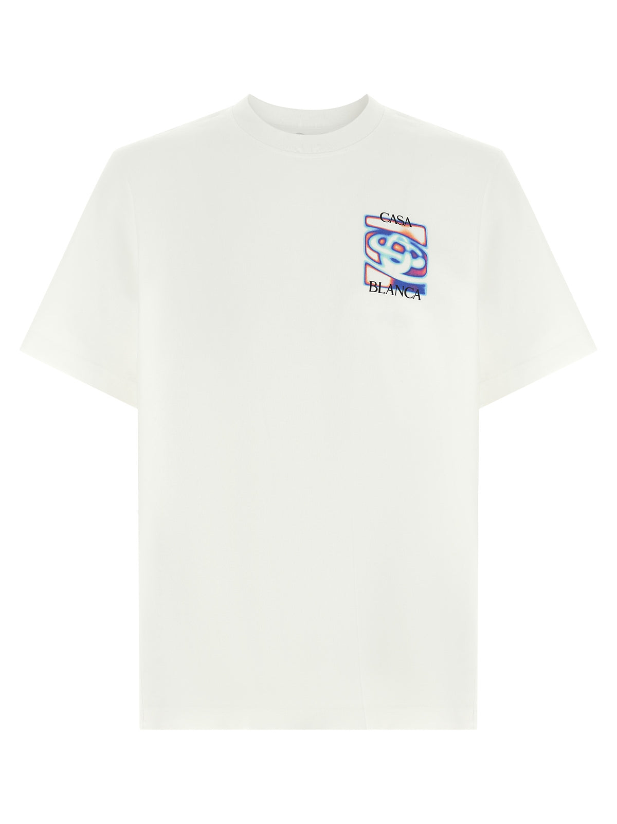Casablanca Weißes T-Shirt aus Bio-Baumwolle