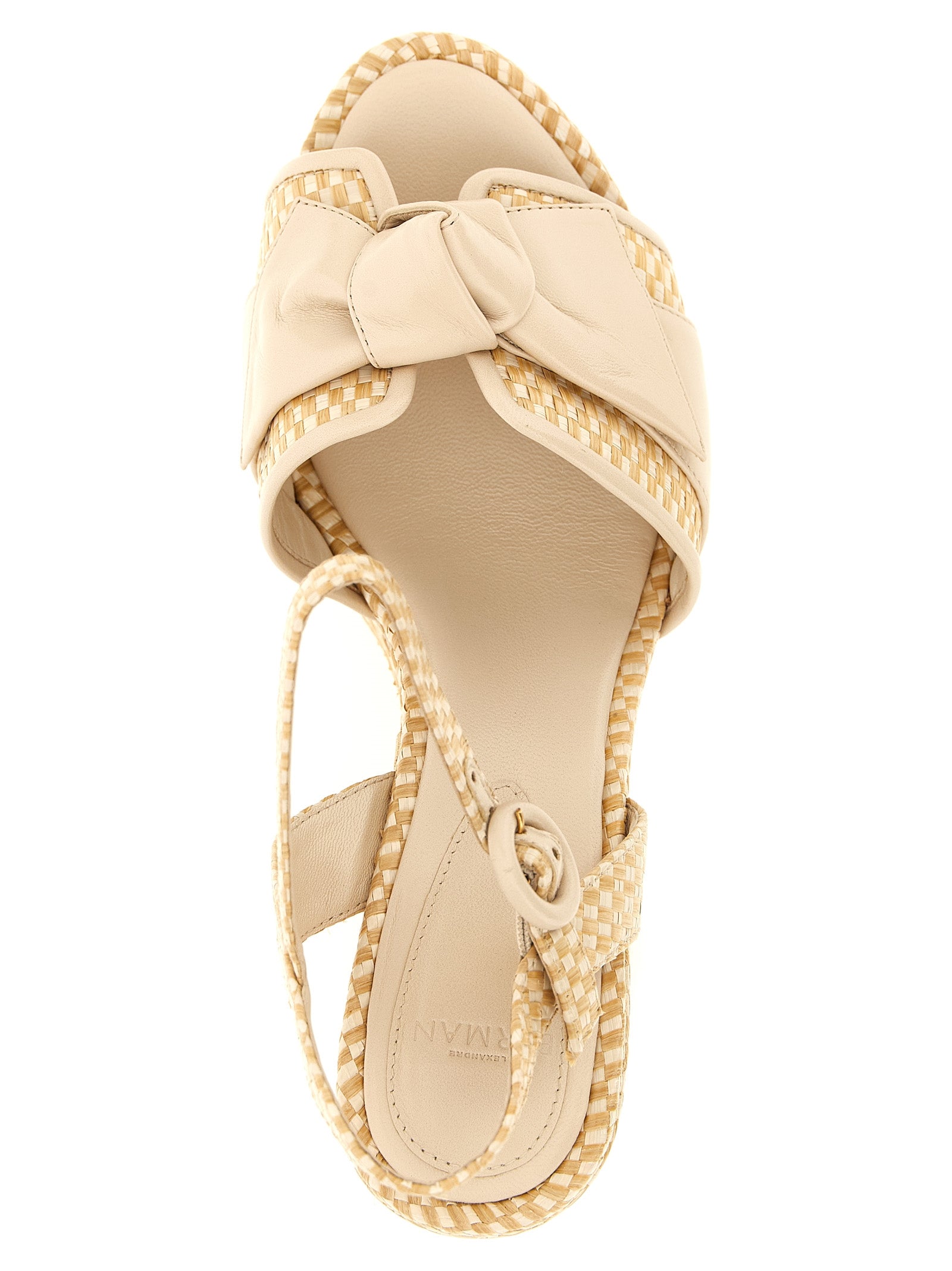 Alexandre Birman Beige Cowhide Stiletto-Sandaletten