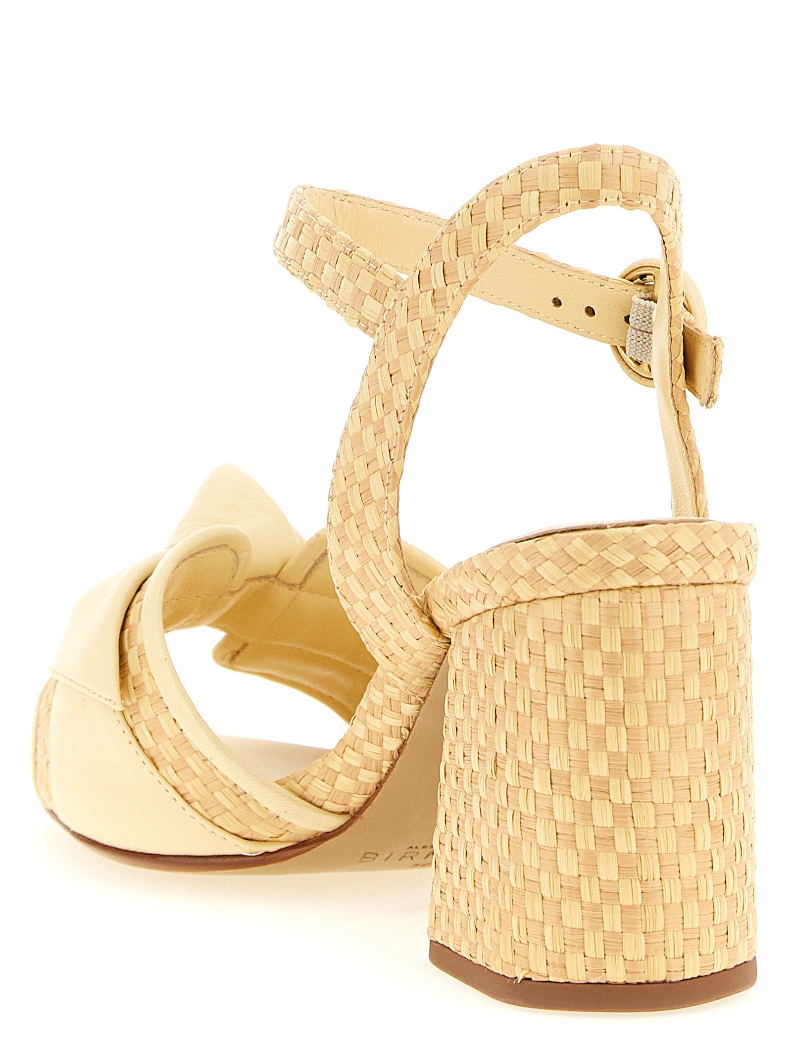 Alexandre Birman Zweifarbige Plateau-Sandalen aus Rindsleder