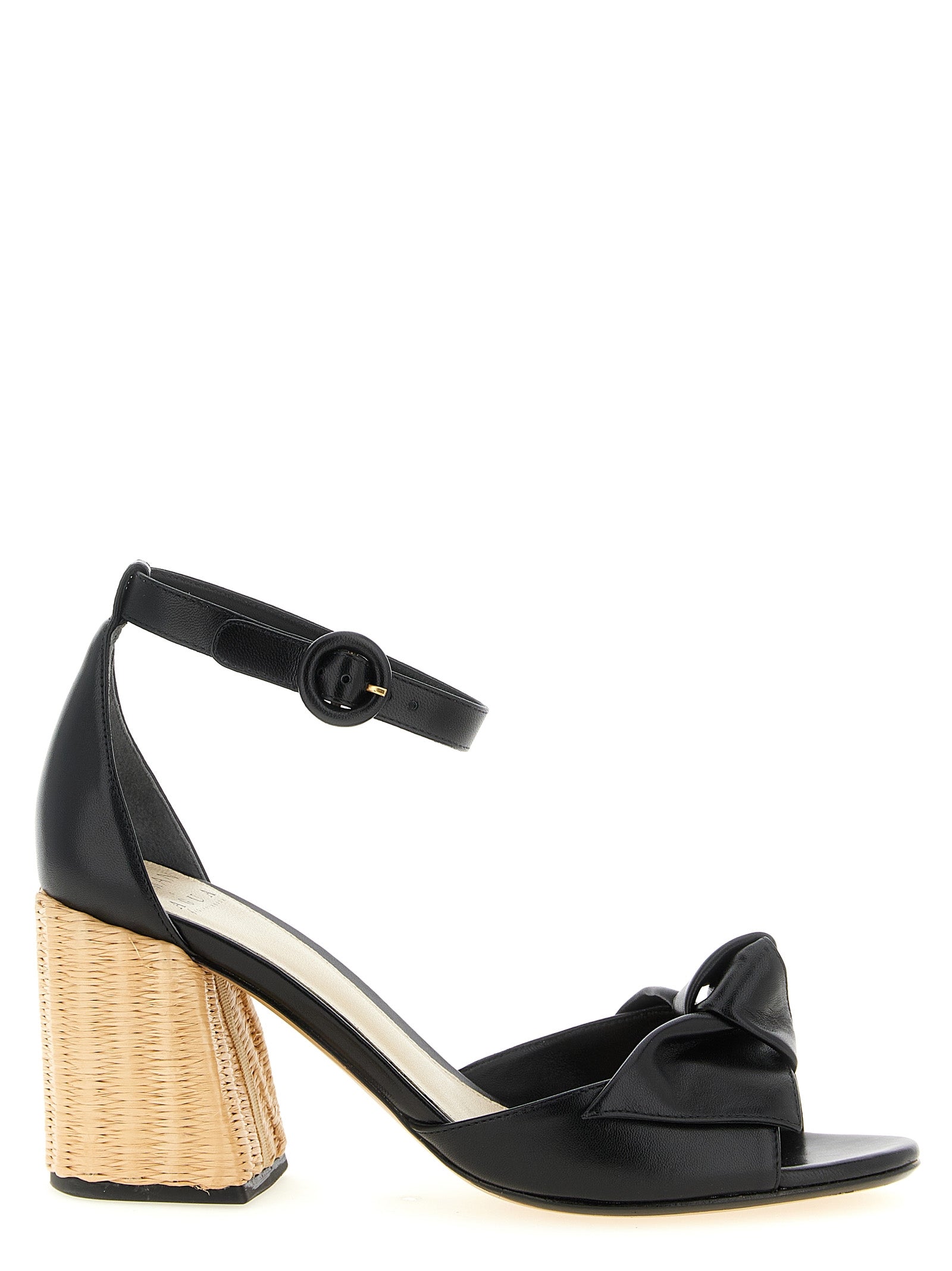 Alexandre Birman Schwarze Rindsleder-Stiletto-Sandalen