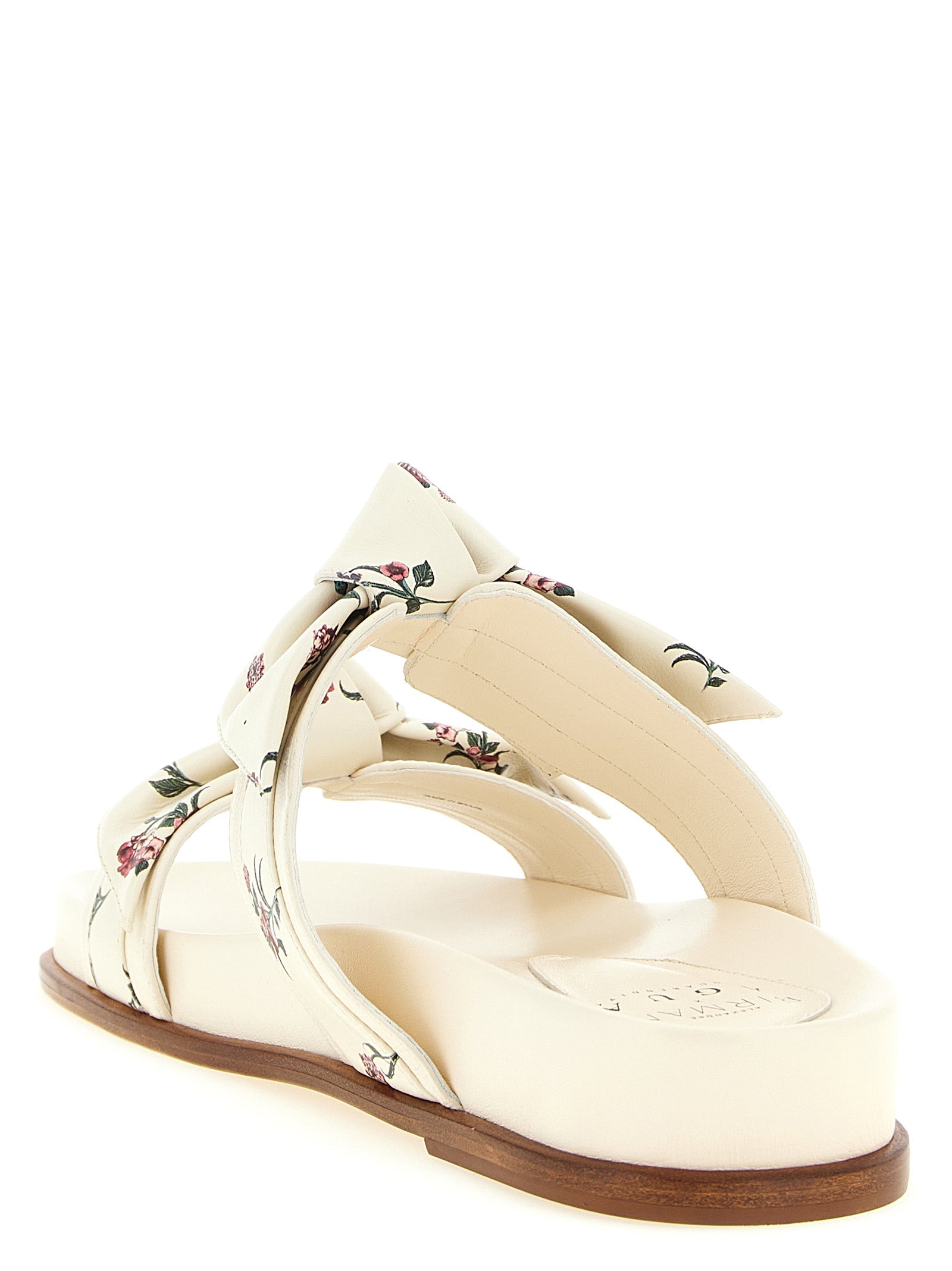 Alexandre Birman Weiße Cowhide-Slipper