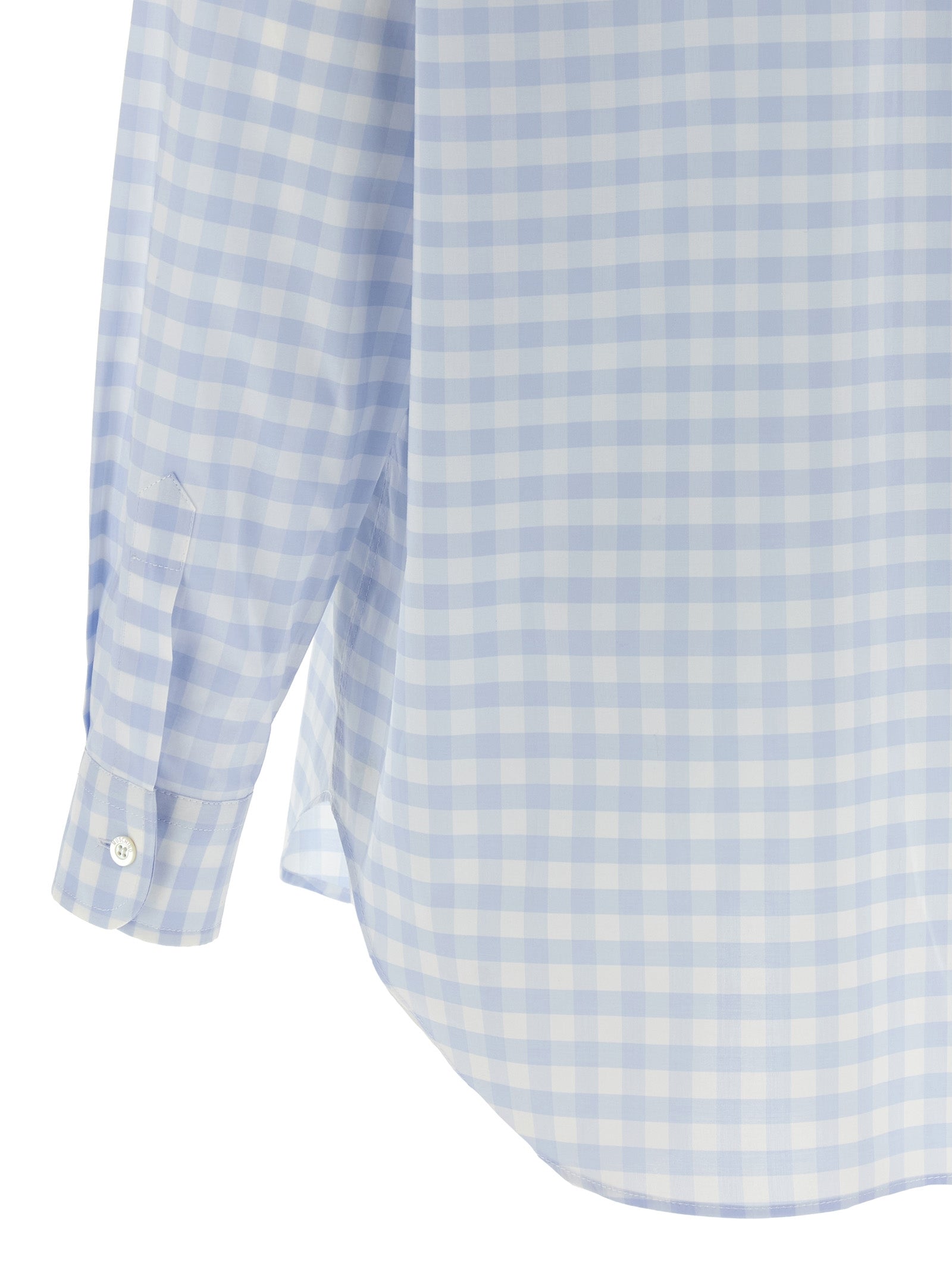 Moschino Blaue Baumwollbluse