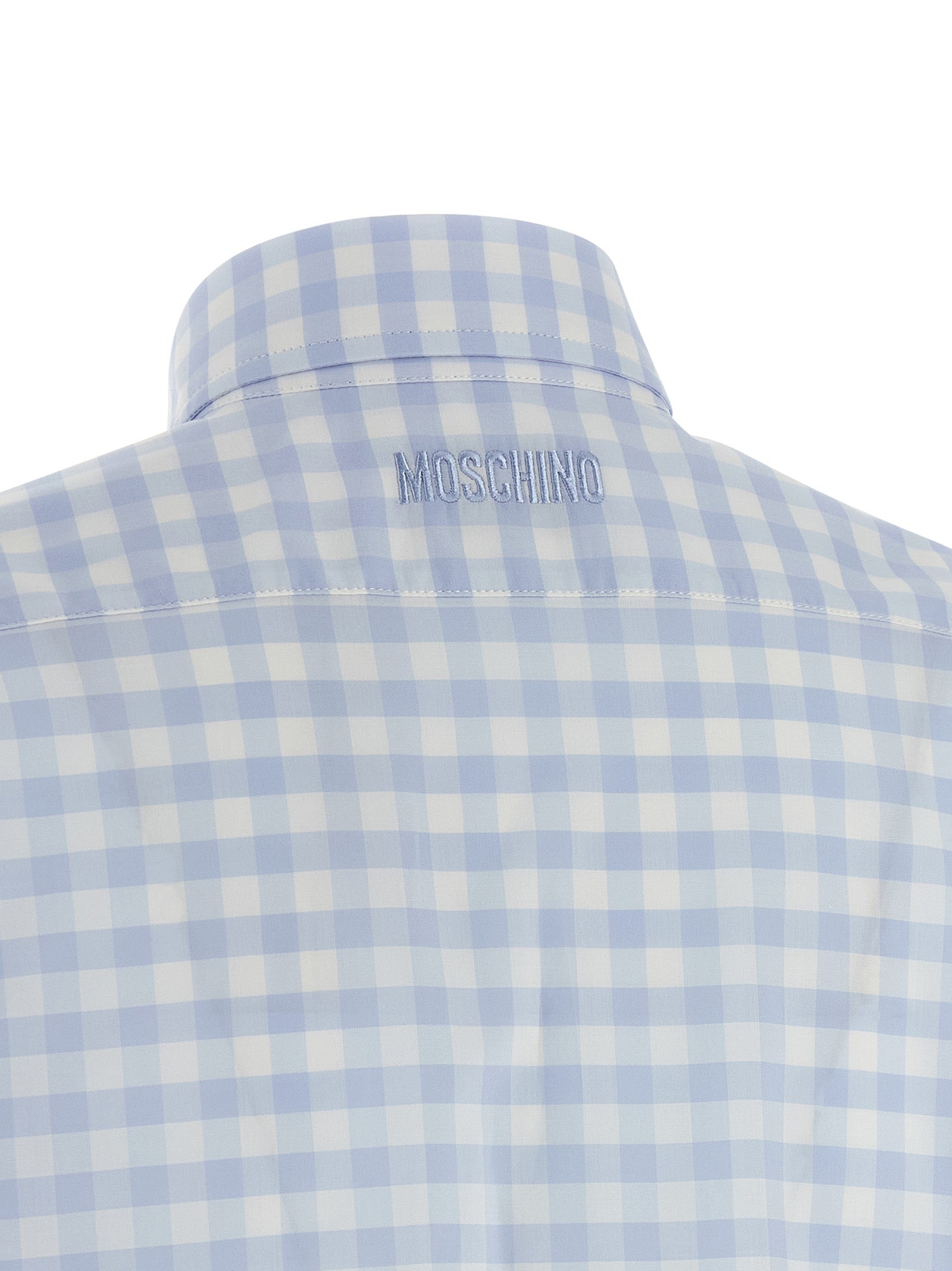 Moschino Blaue Baumwollbluse