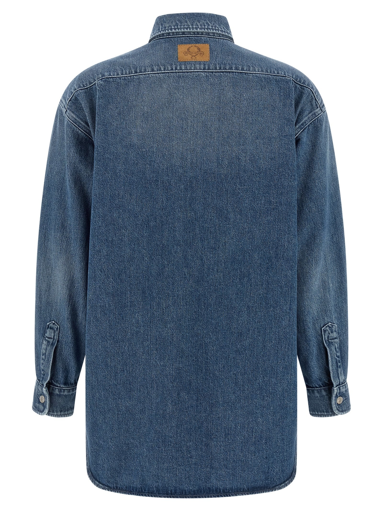 Moschino Blaue Baumwollbluse