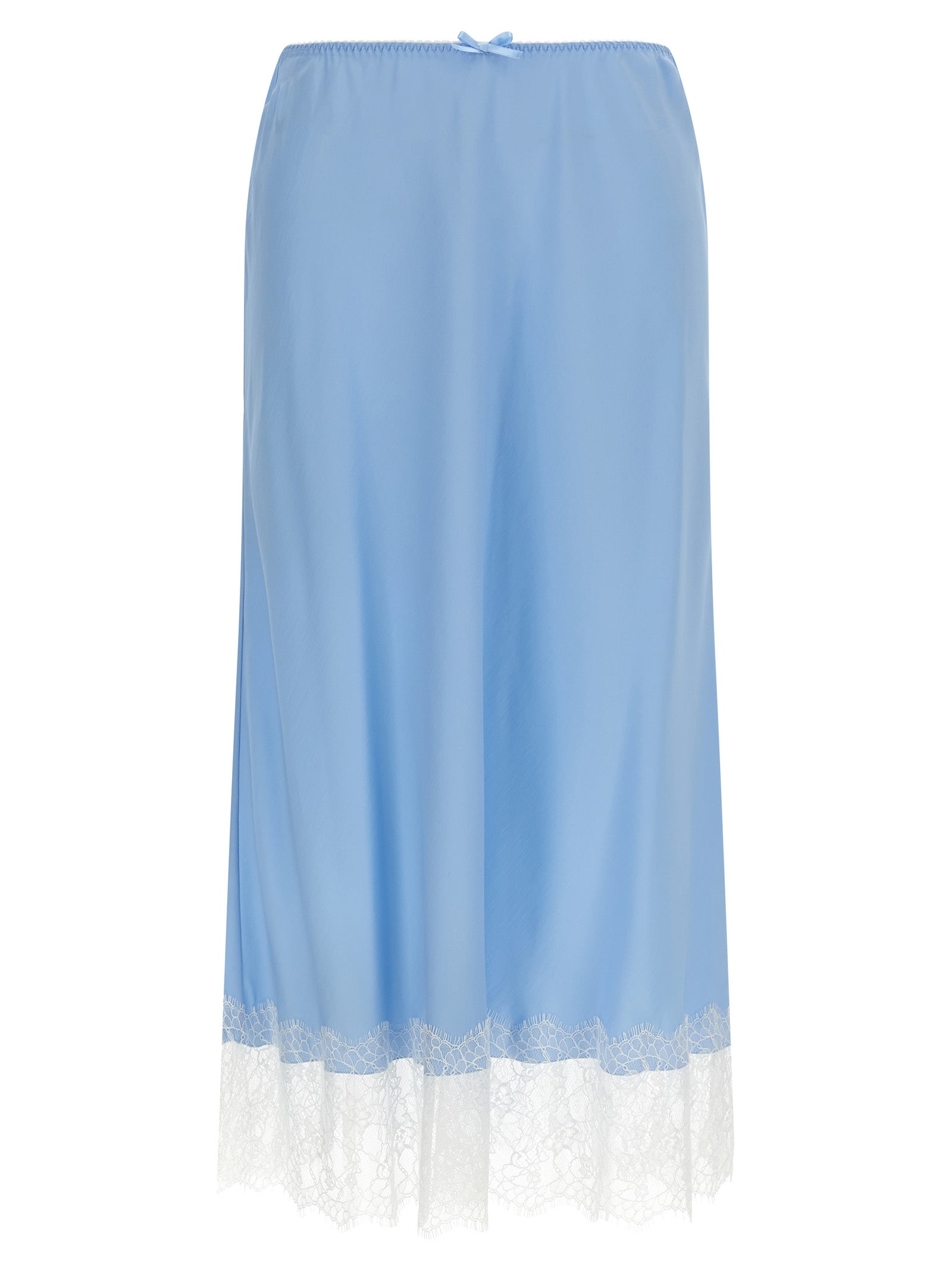 Moschino Blaue Midi-Rock aus Acetat