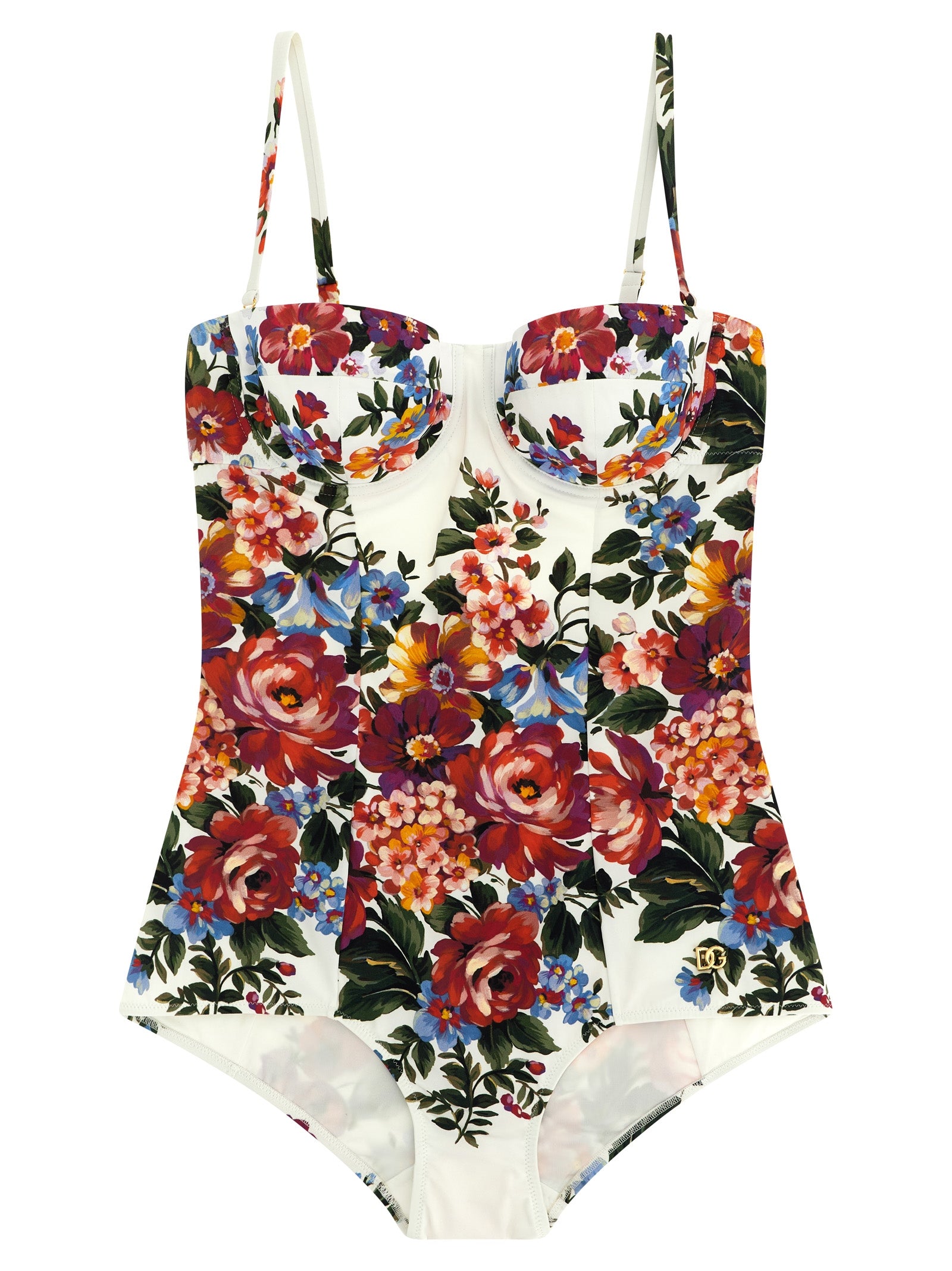 Dolce & Gabbana Weißer Badeanzug aus Polyamid