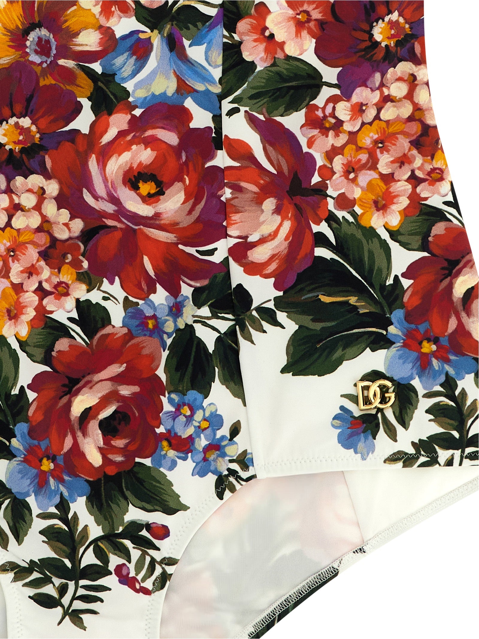 Dolce & Gabbana Weißer Badeanzug aus Polyamid