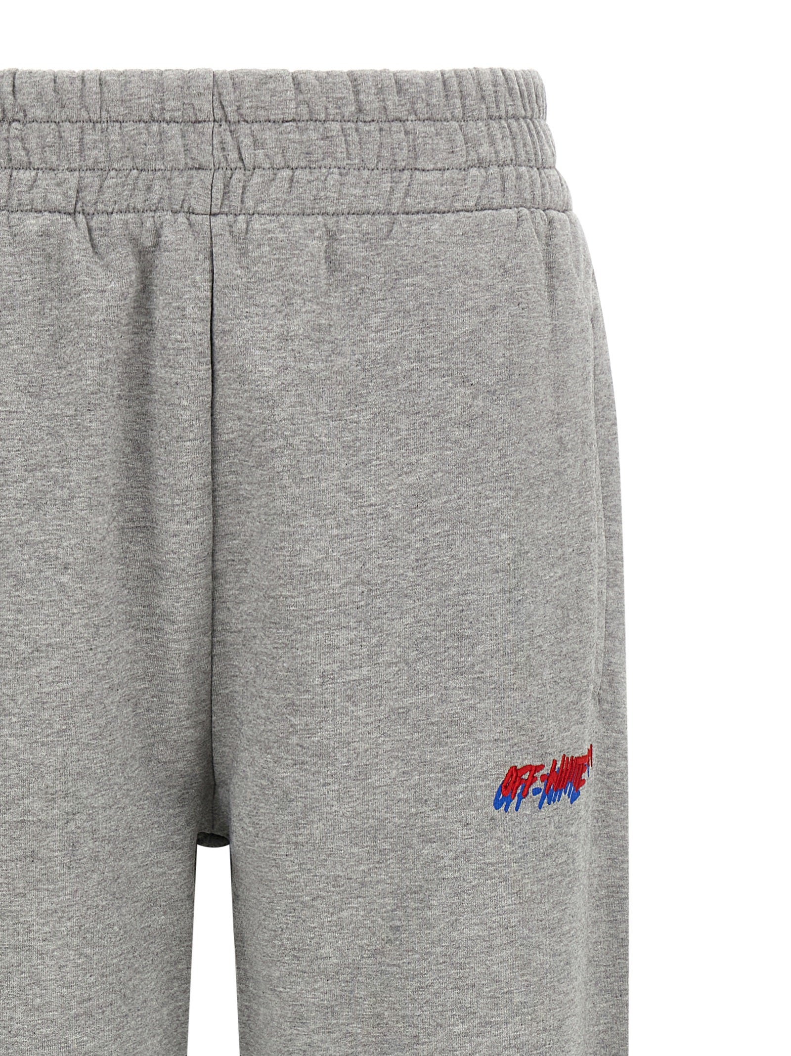 Off-White Graue Baumwoll-Jogginghose (Sporthose)