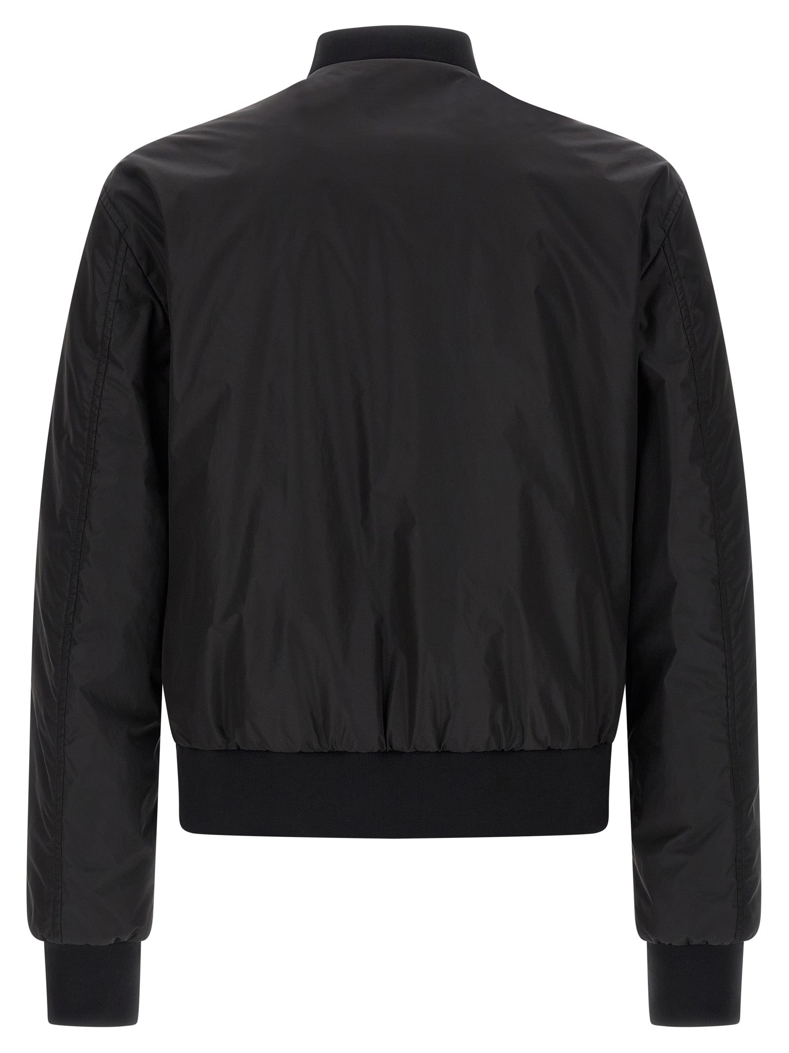 Dolce & Gabbana Schwarzer Bomber aus Polyamid