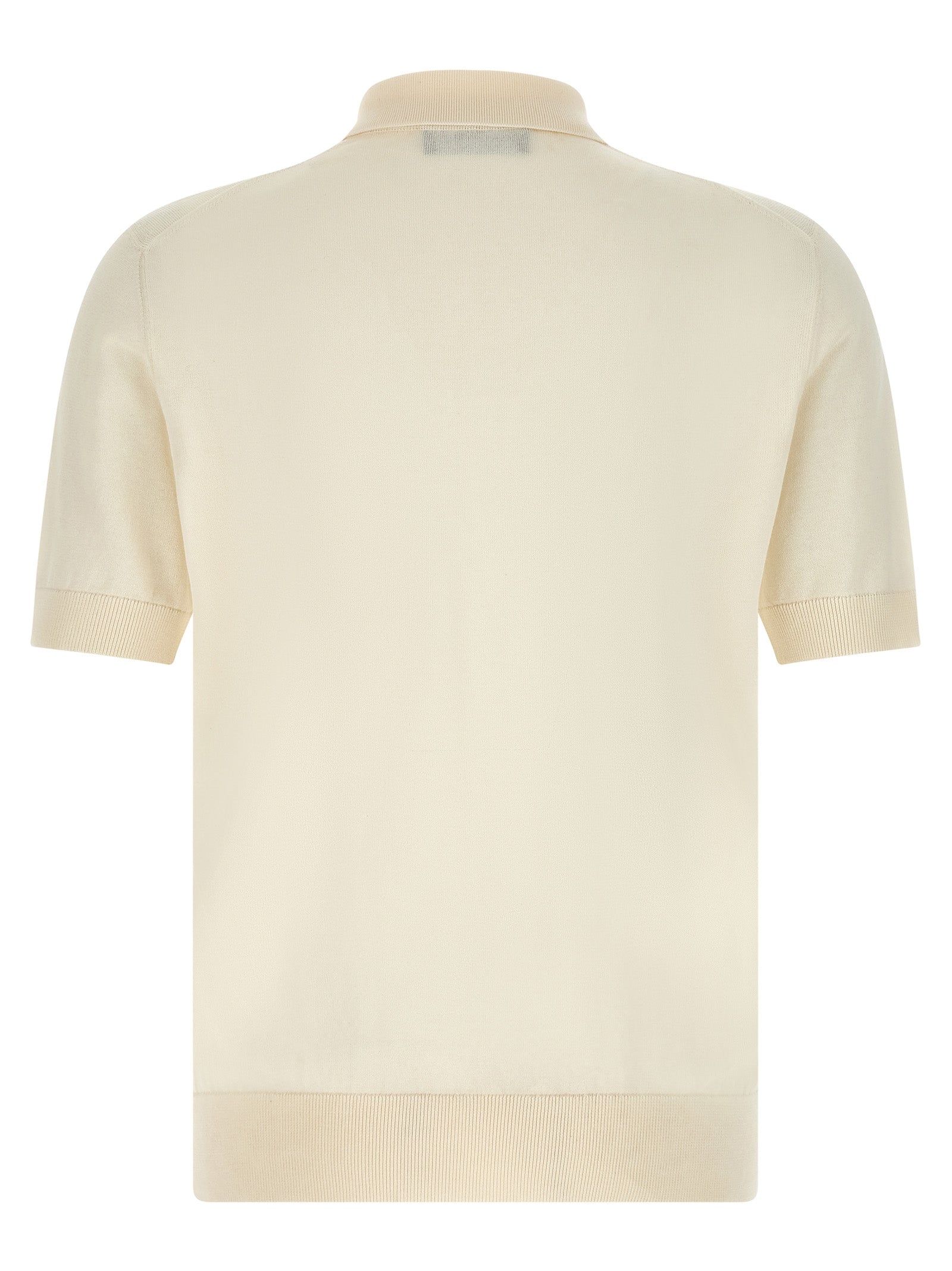Dolce & Gabbana Weißes Poloshirt aus Baumwolle