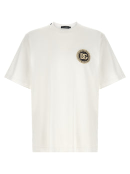 Dolce & Gabbana Weißes Baumwoll-T-Shirt