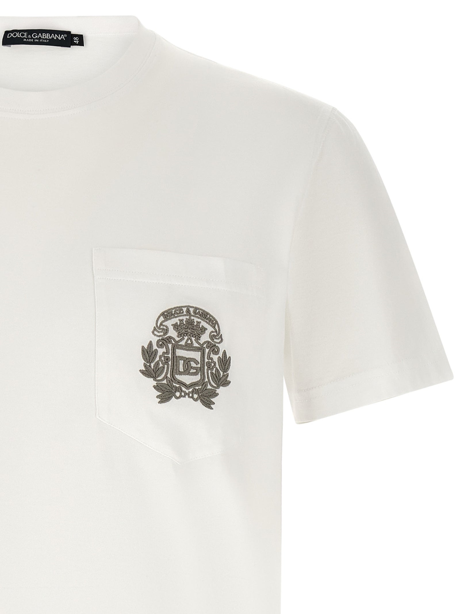 Dolce & Gabbana Weißes Baumwoll-T-Shirt