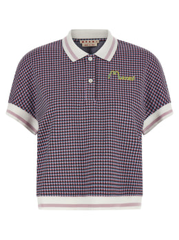 Marni Mehrfarbiges Poloshirt aus Viskose