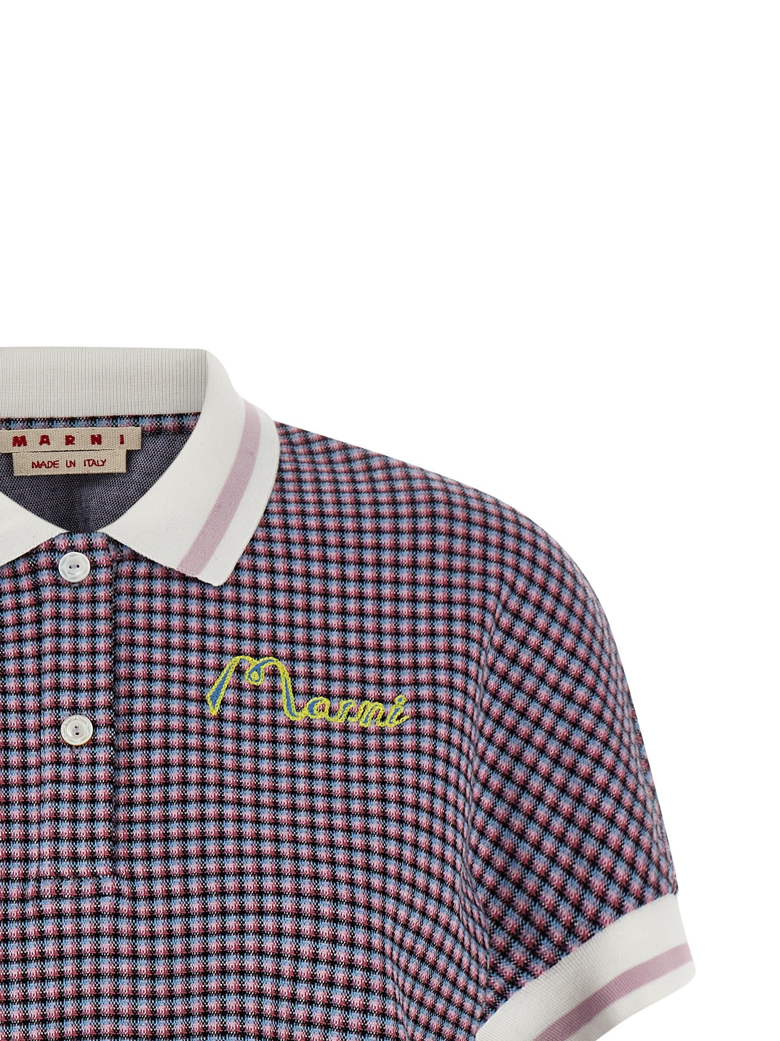 Marni Mehrfarbiges Poloshirt aus Viskose