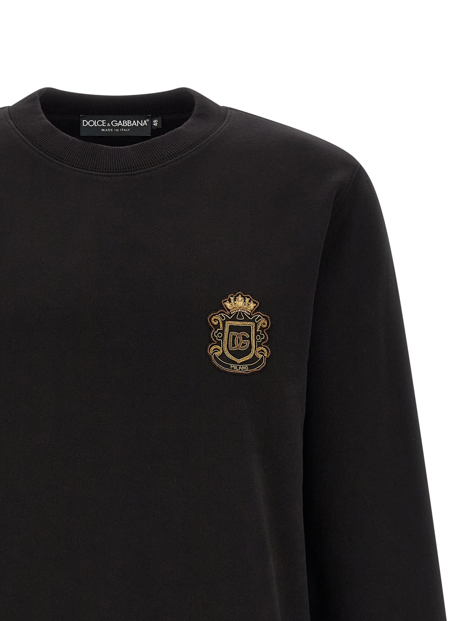 Dolce & Gabbana Schwarzer Baumwoll-Sweatshirt