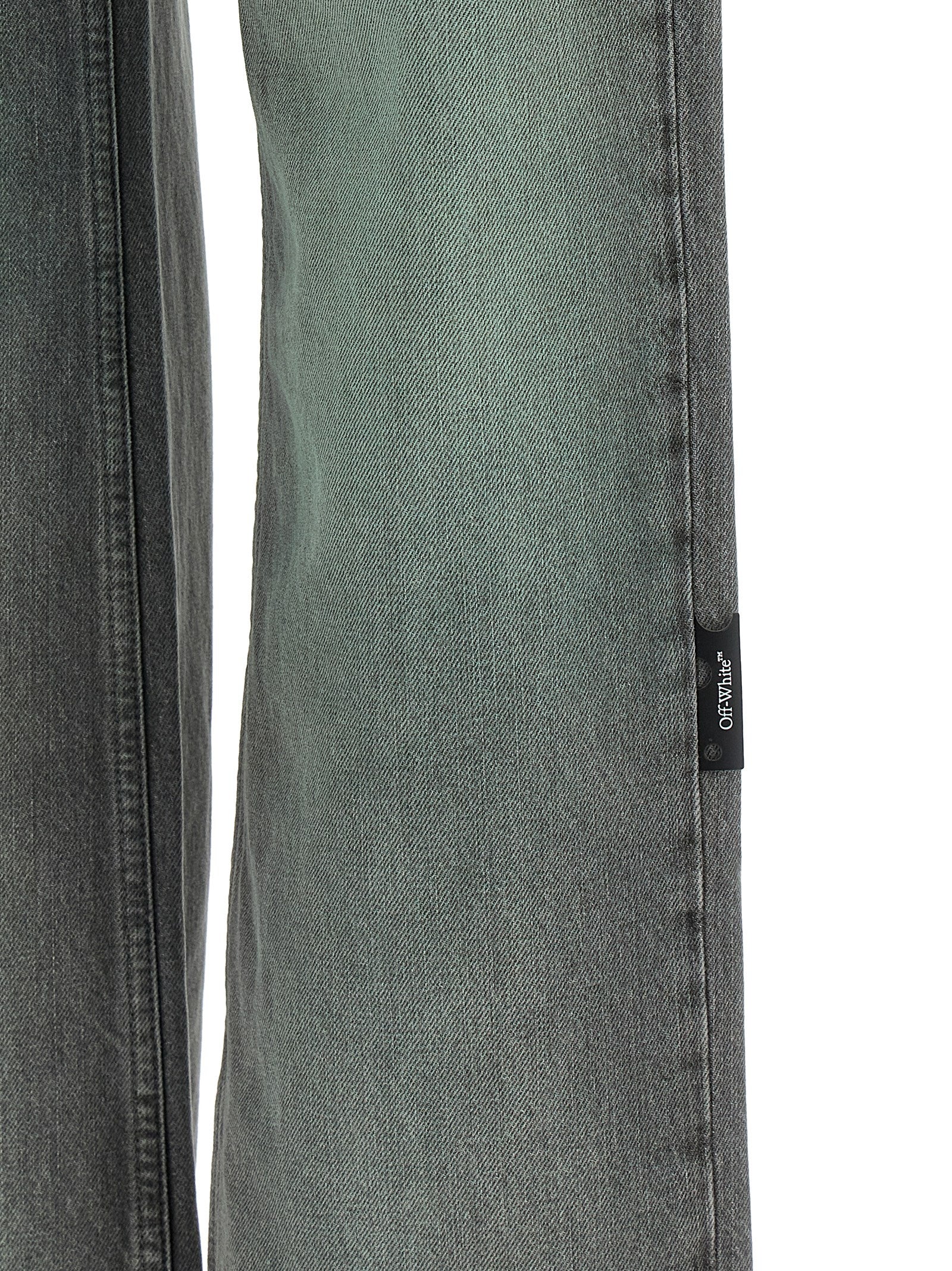 Off-White Graue Jeans aus Baumwolle