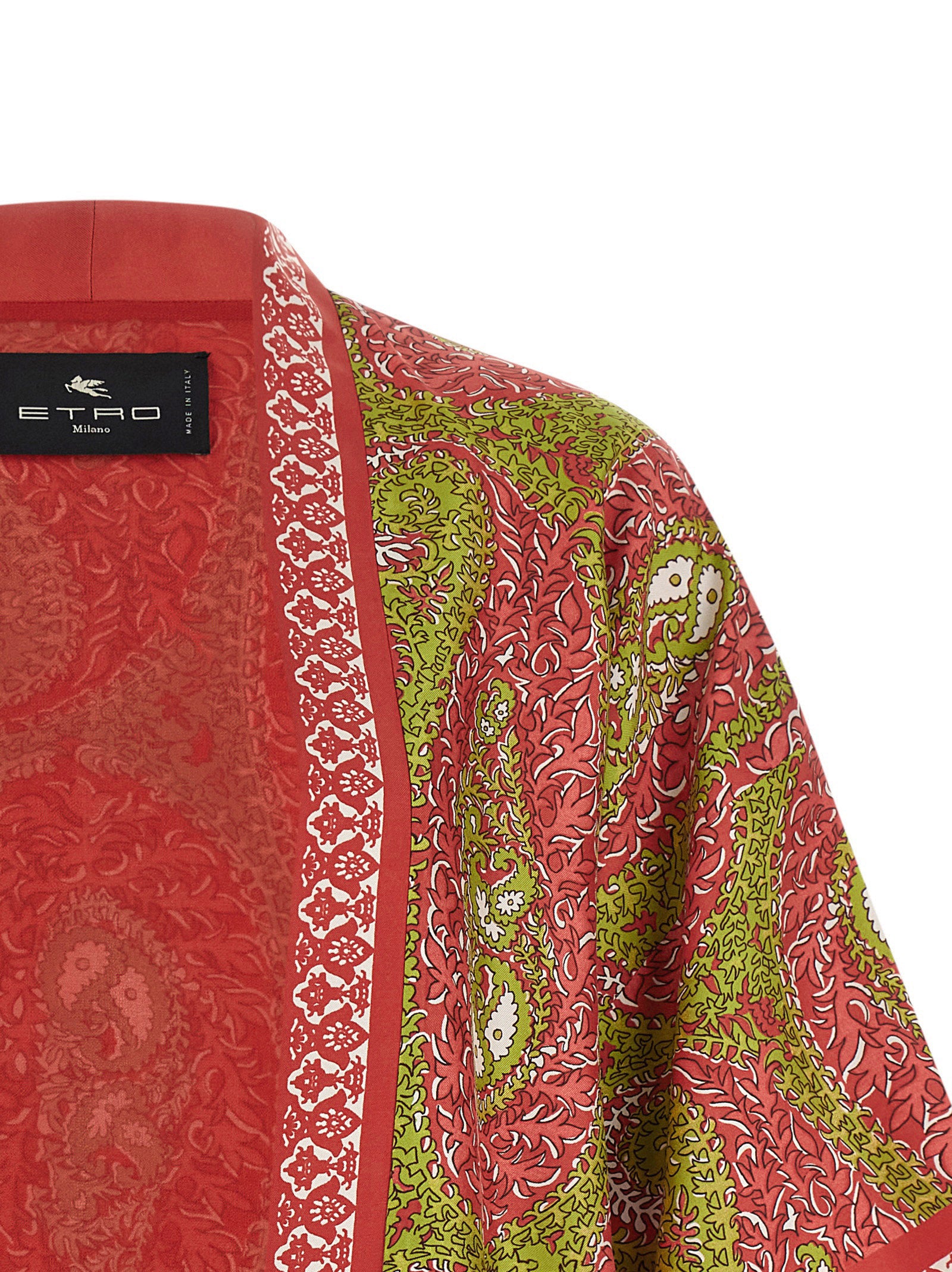 Etro Mehrfarbige Seidenstrickjacke