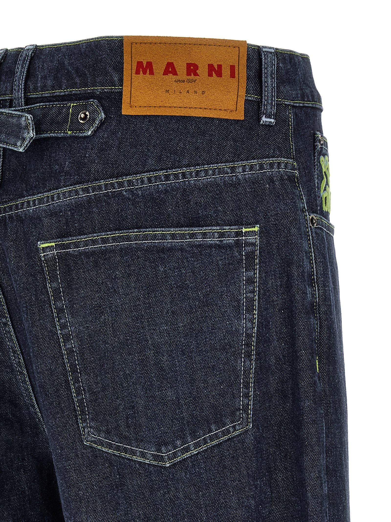 Marni Blaue Jeans aus Baumwolle im geraden Schnitt