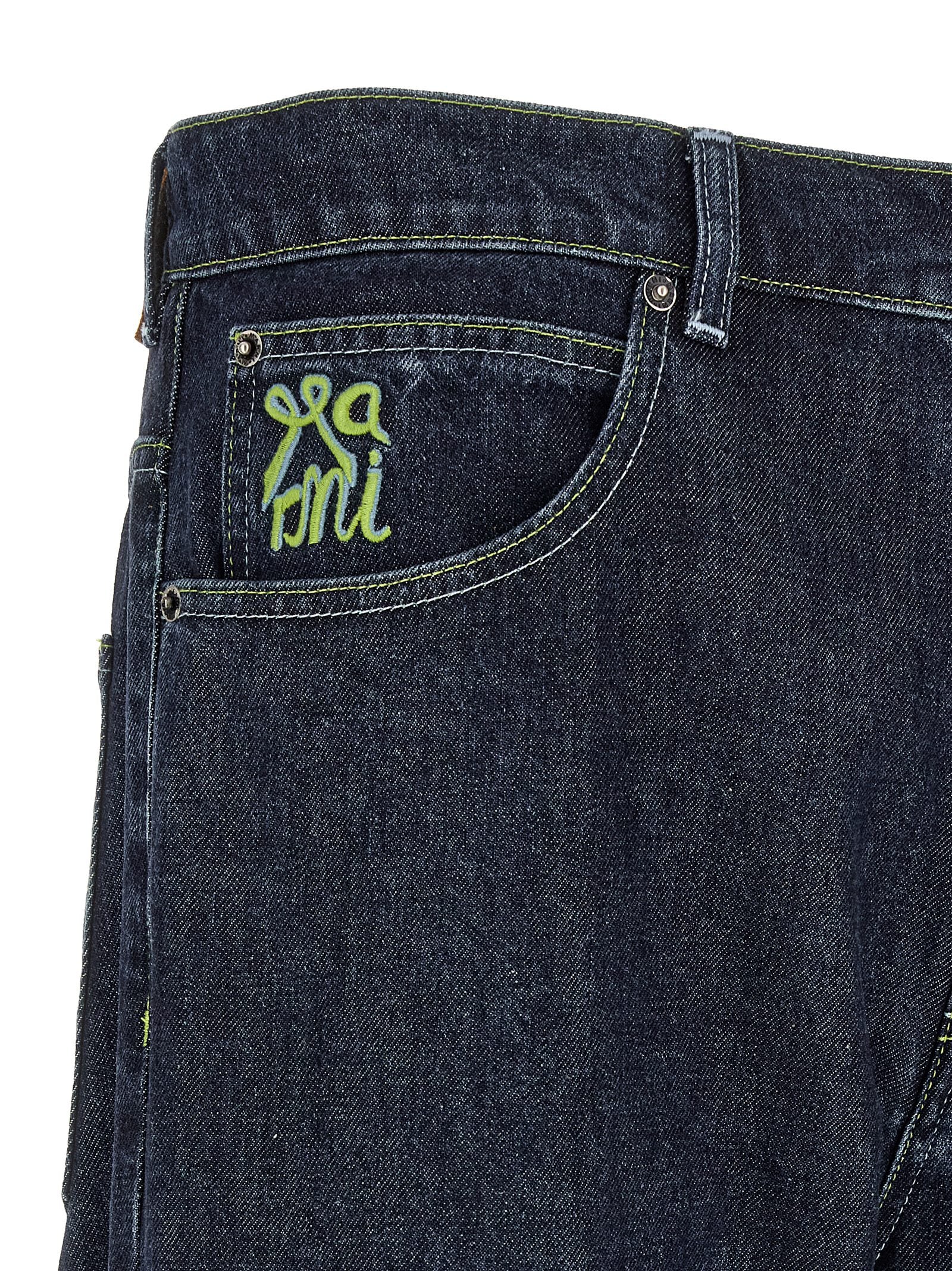 Marni Blaue Jeans aus Baumwolle im geraden Schnitt