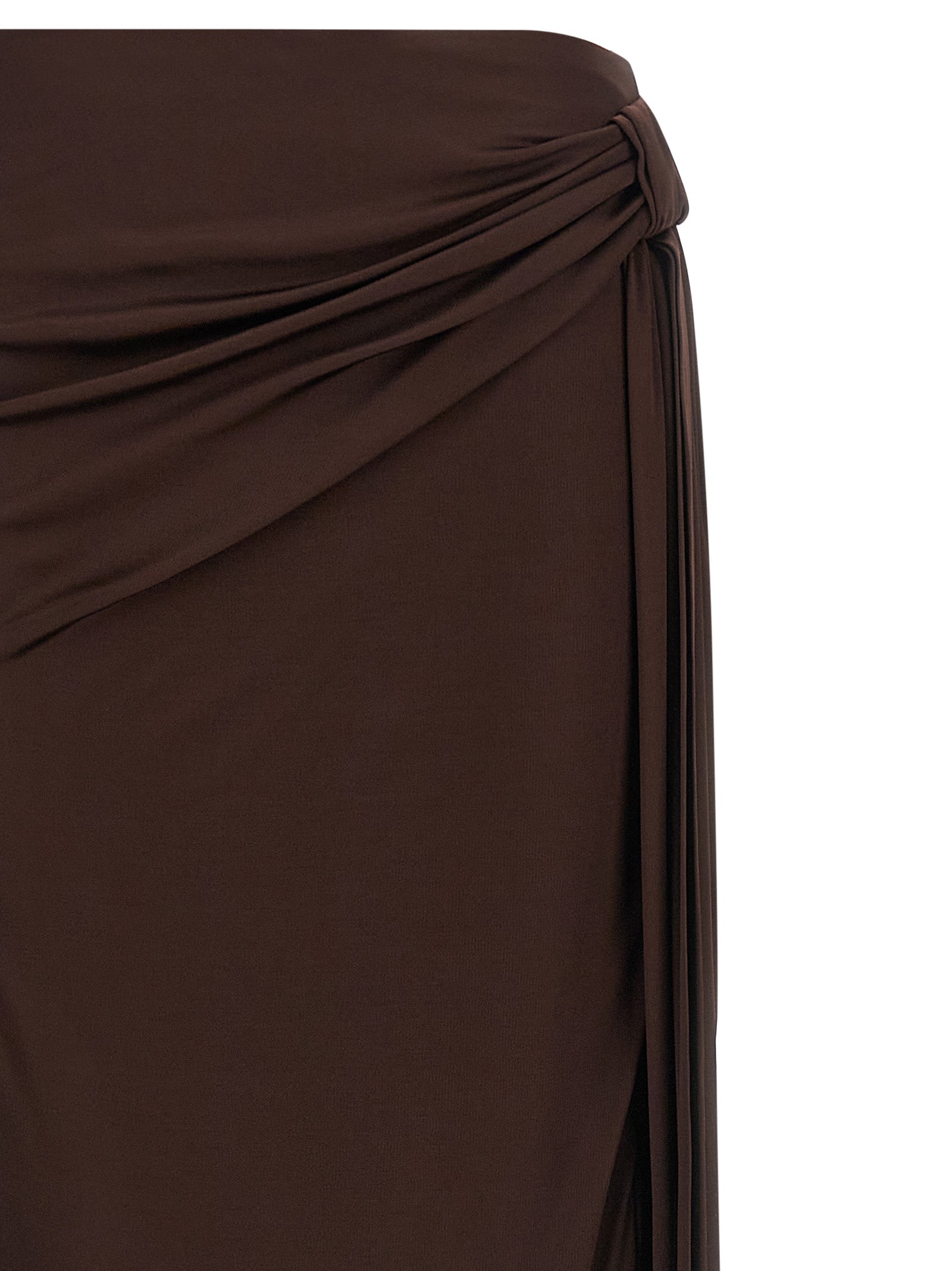 Elisabetta Franchi Brauner Minirock aus Viskose