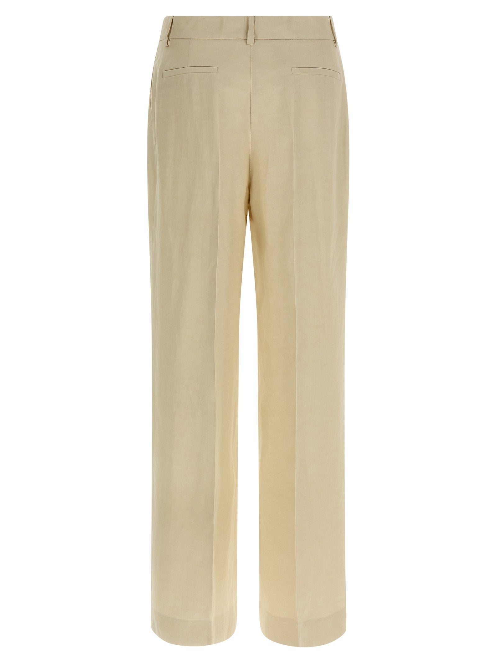 P.A.R.O.S.H. Beige Viscose Casual Pants