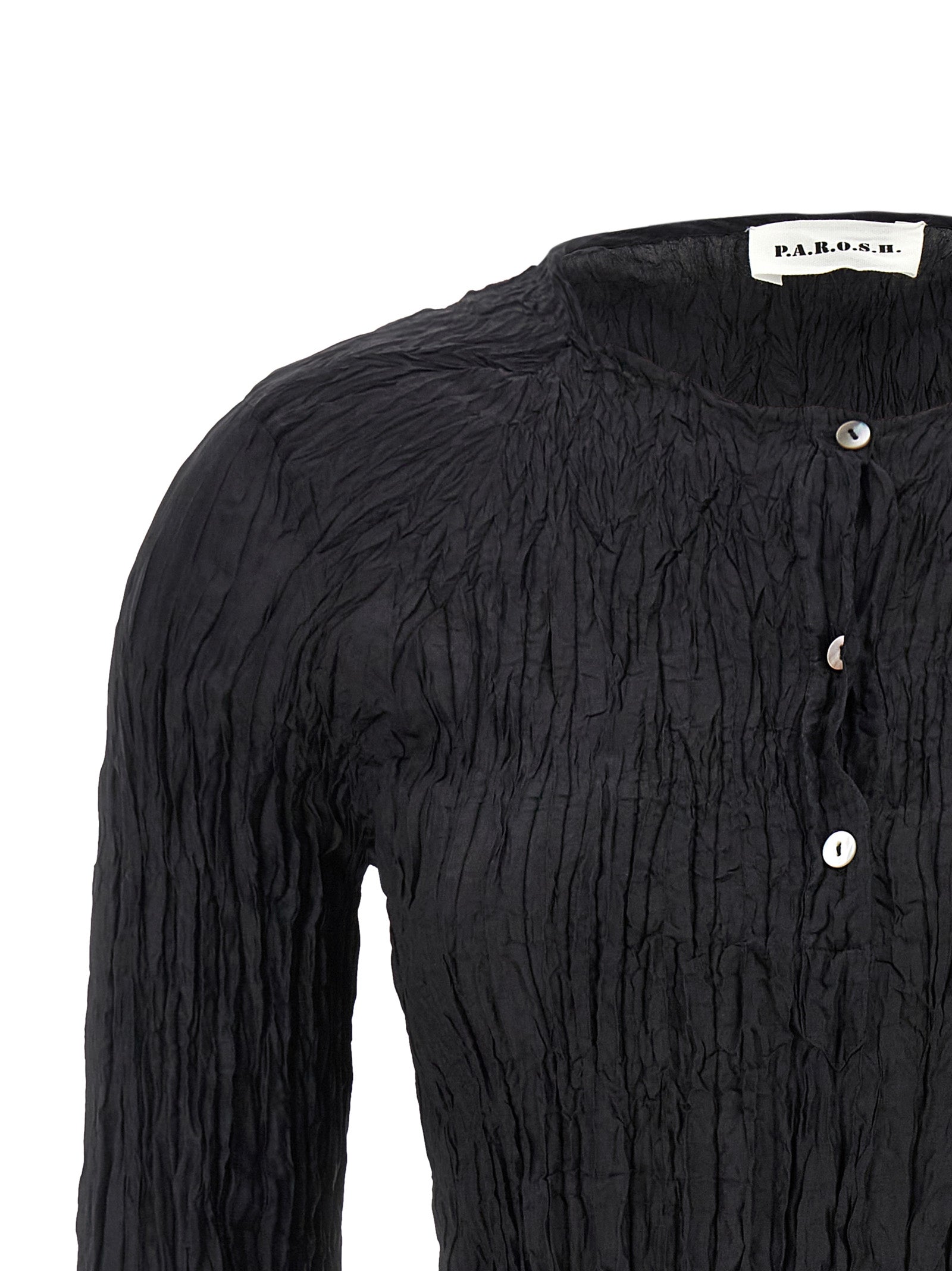 P.A.R.O.S.H. Schwarze Seidenbluse