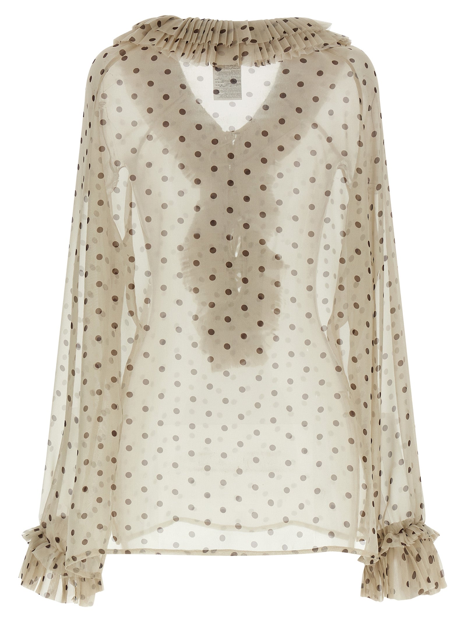 P.A.R.O.S.H. Beige Polyester Bluse