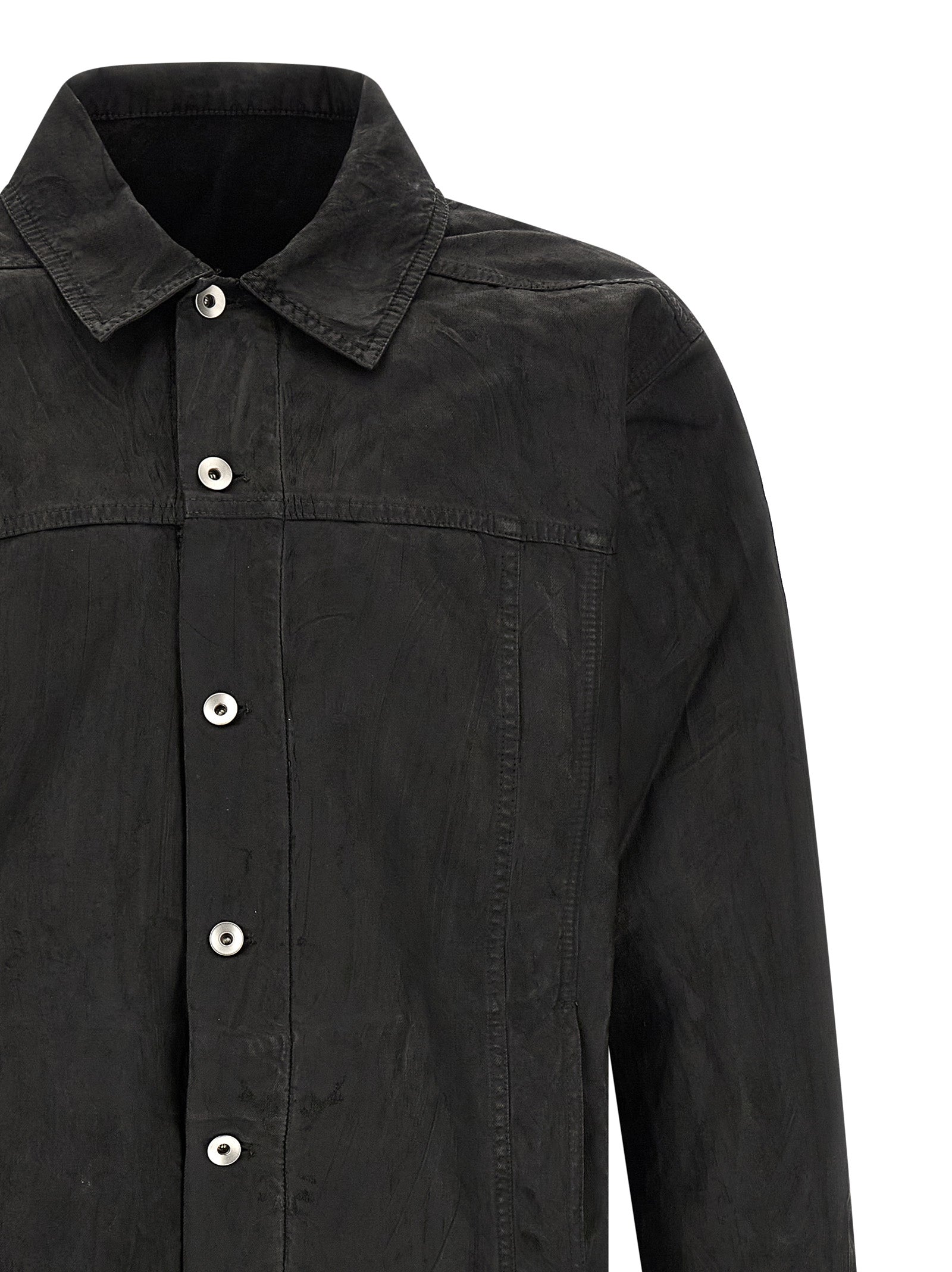 DRKSHDW Schwarze Baumwoll-Denimjacke