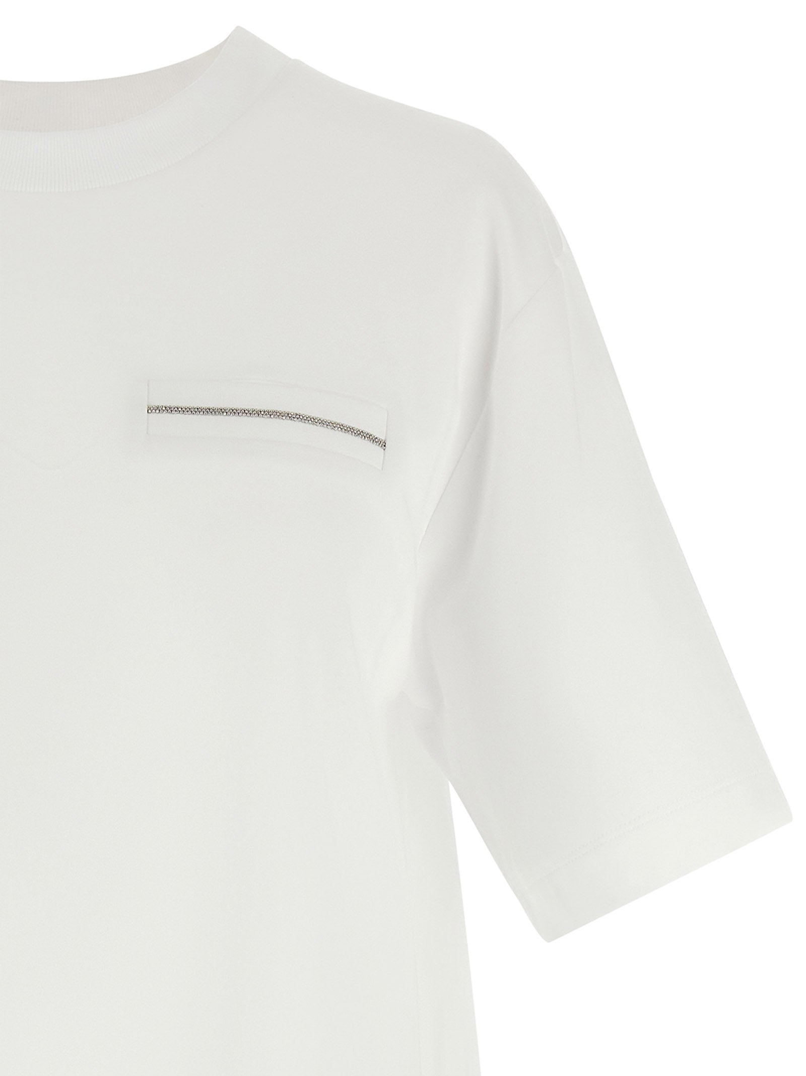 Peserico Weißes Baumwoll-T-Shirt