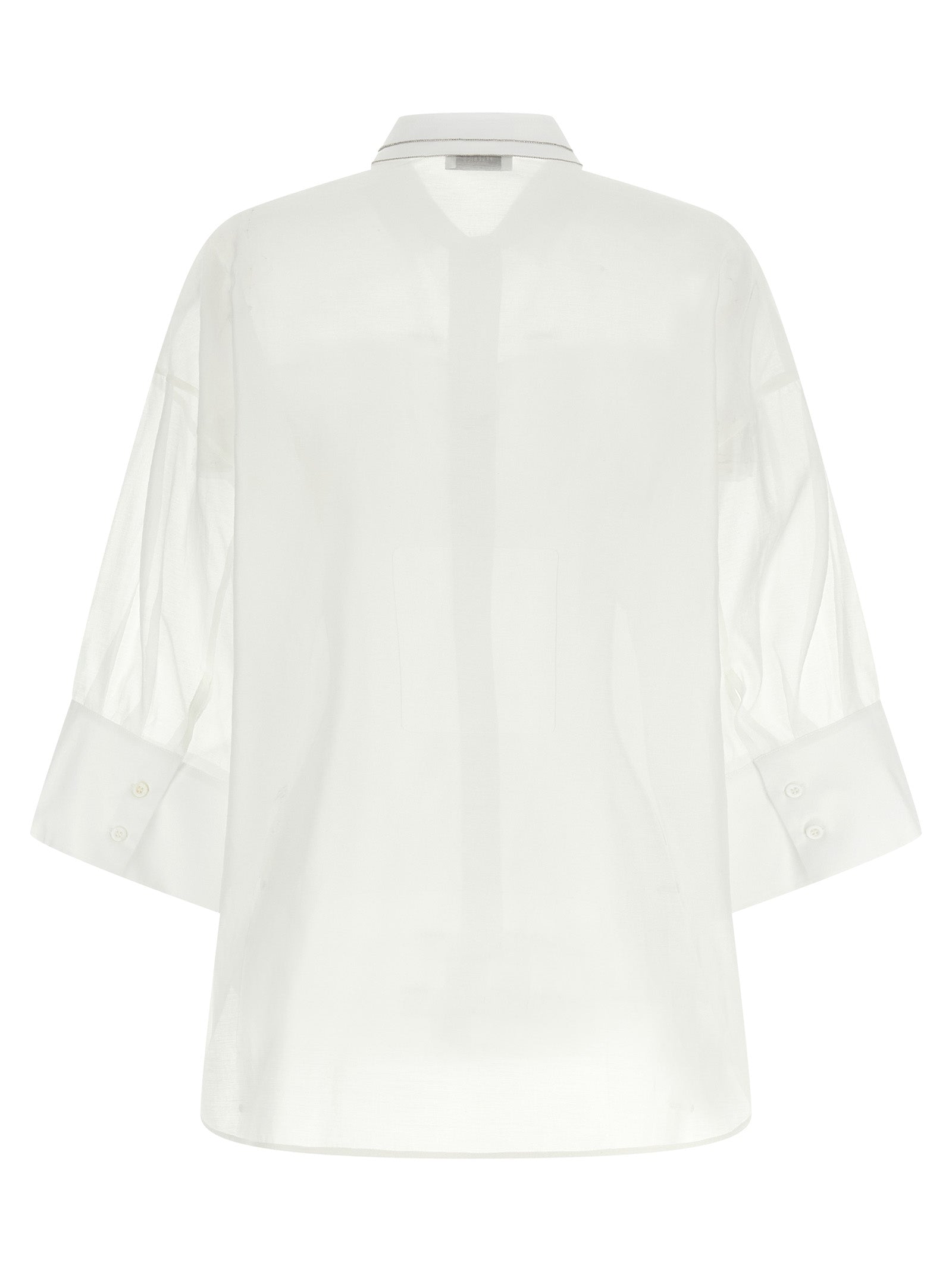 Peserico Weiße Baumwollbluse