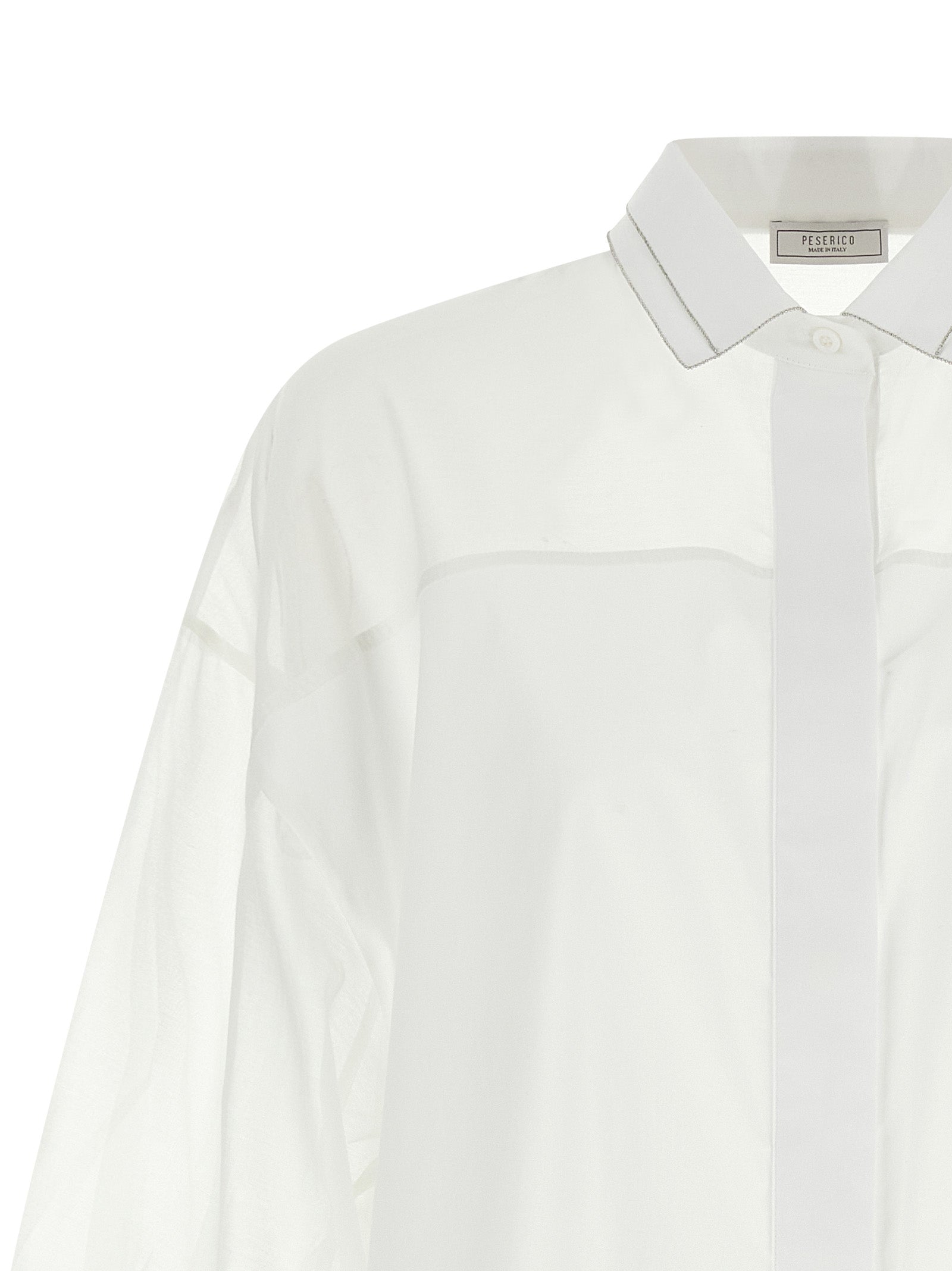 Peserico Weiße Baumwollbluse