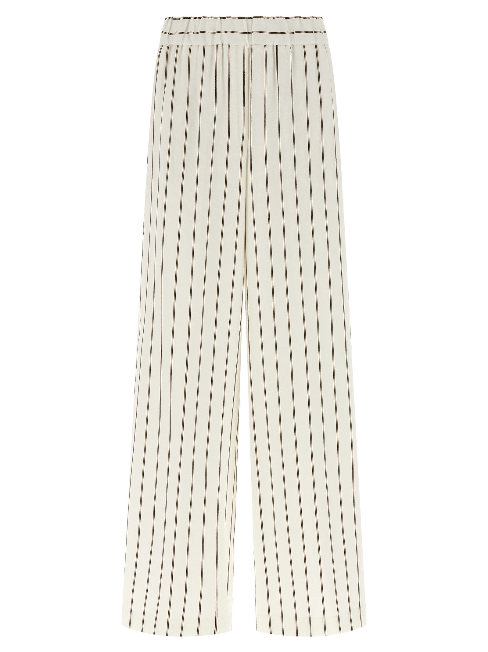Peserico Weiße Leinen-Freizeithose
