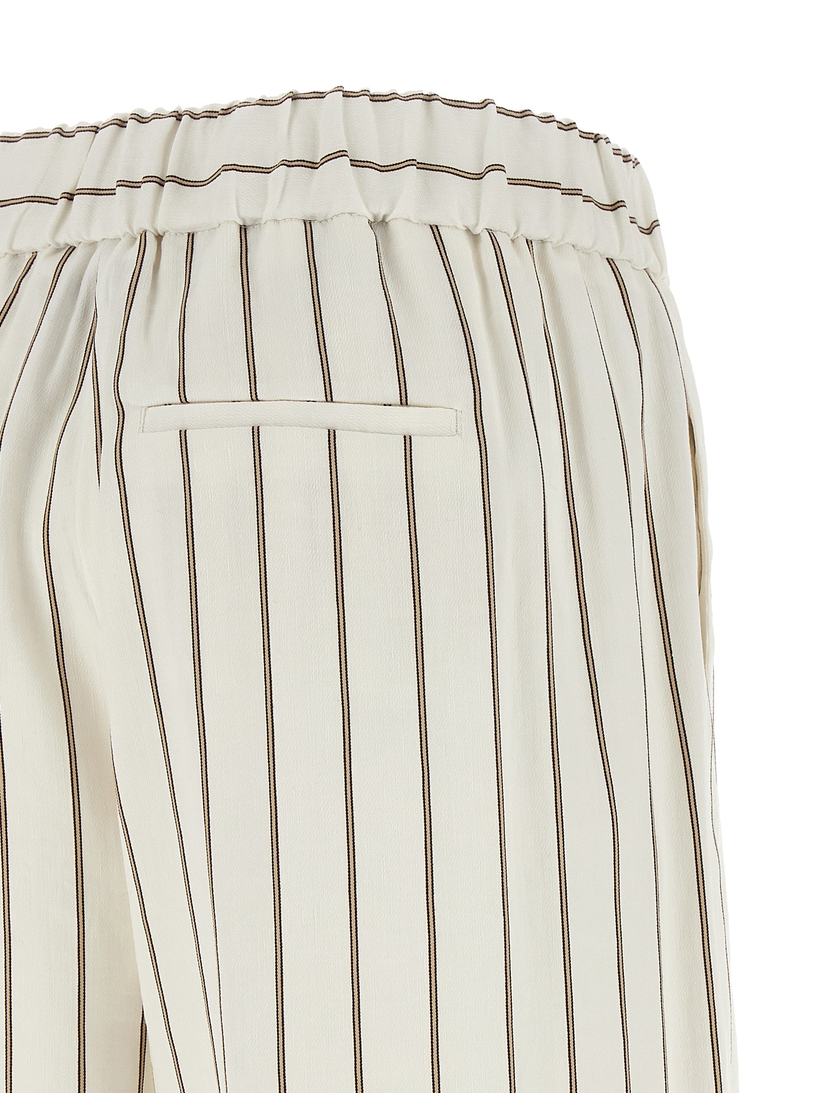 Peserico Weiße Leinen-Freizeithose