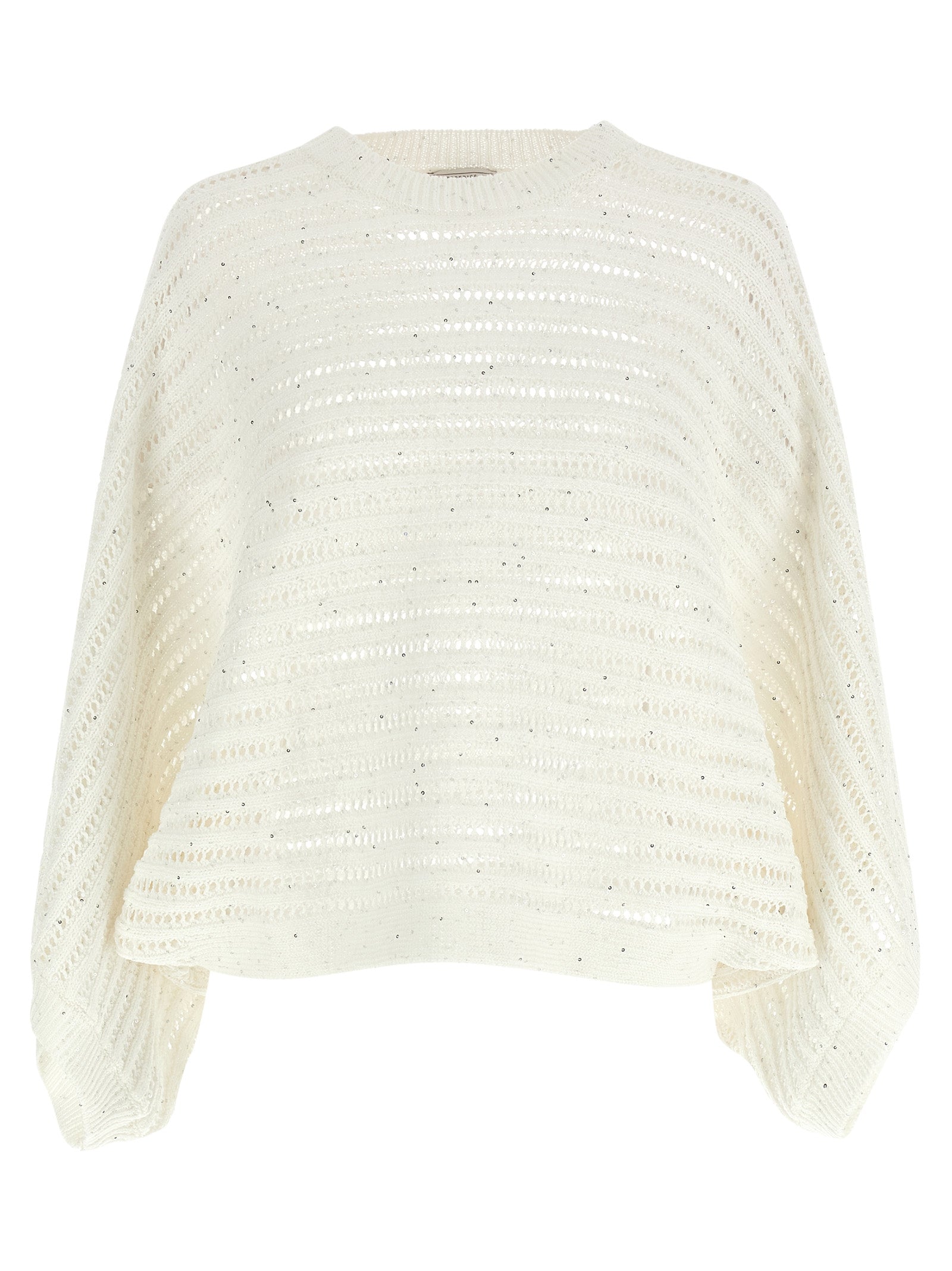 Peserico Weißer Strickcardigan aus Baumwolle