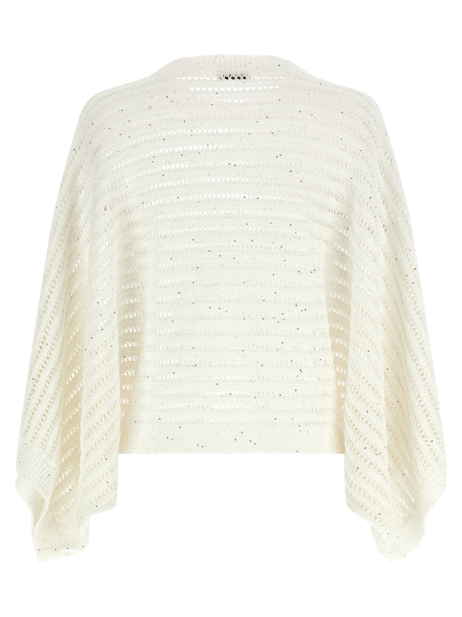 Peserico Weißer Strickcardigan aus Baumwolle