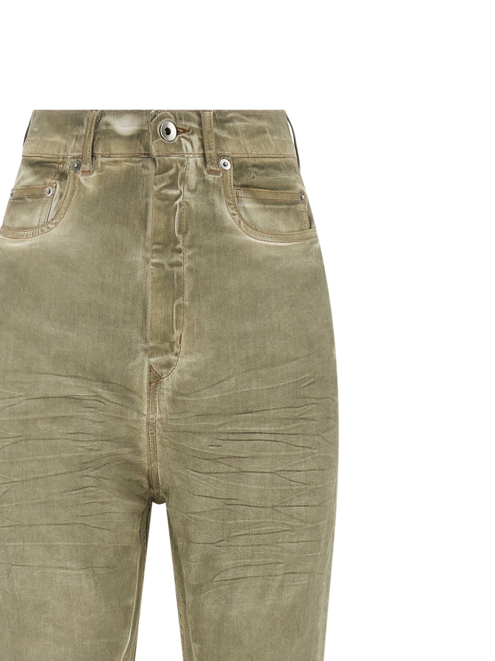 DRKSHDW Beige Baumwoll-Bootcut-Jeans