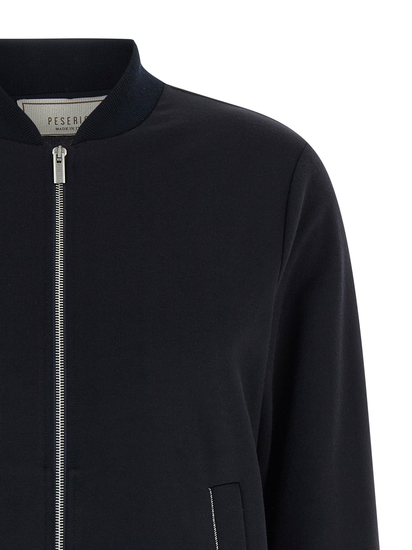 Peserico Blauer Baumwoll-Bomber