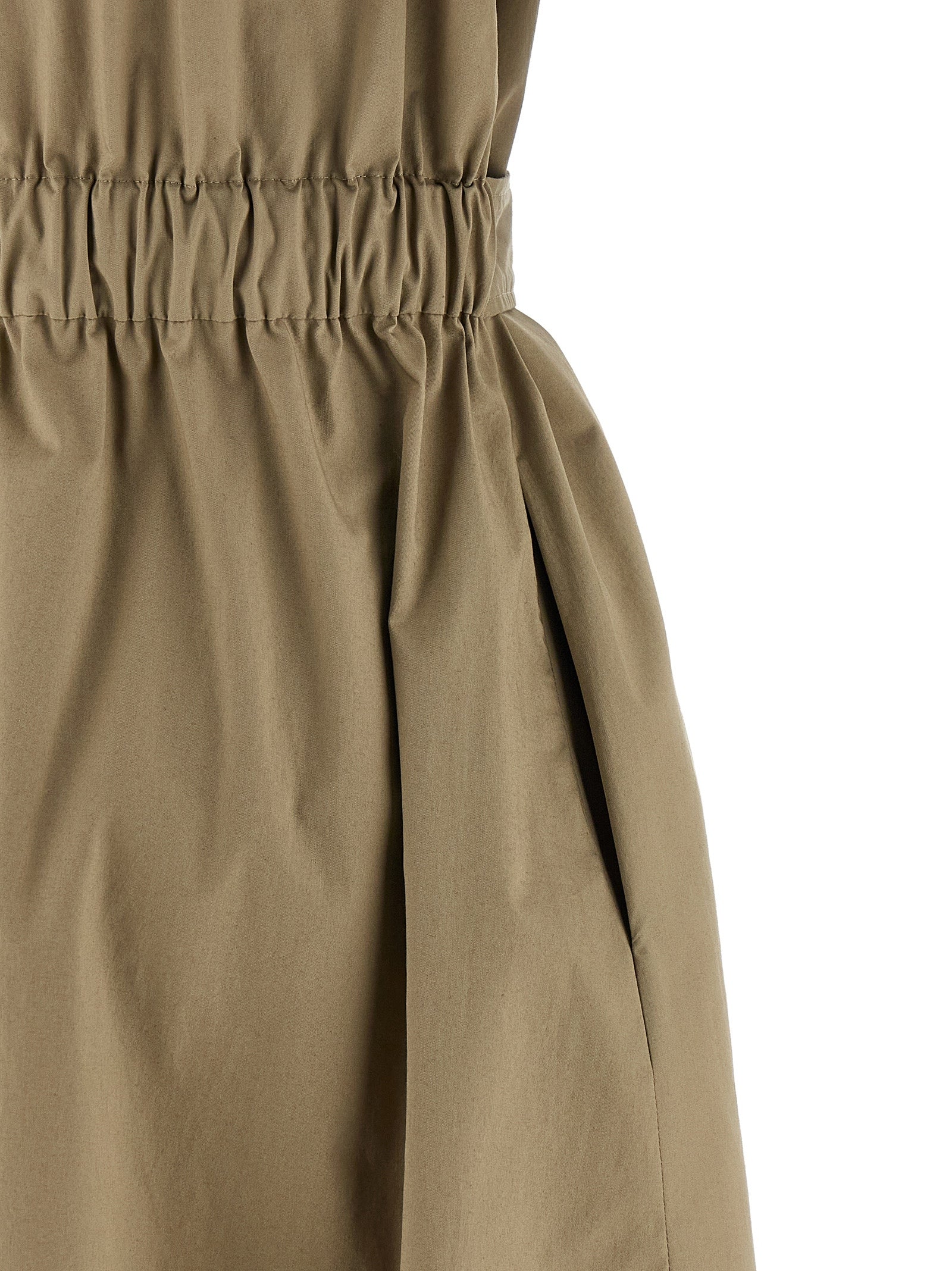 Peserico Zweifarbige Baumwoll-Midikleid